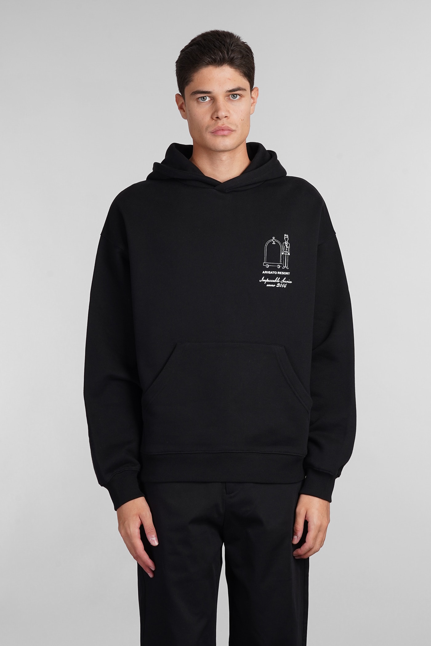 Shop Axel Arigato Sweatshirt In Black Cotton