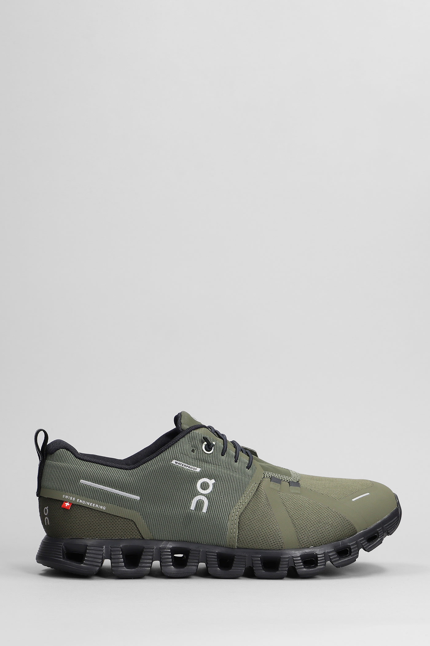 Shop On Cloud 5 Waterproof Sneakers In Green Polyester In Olive