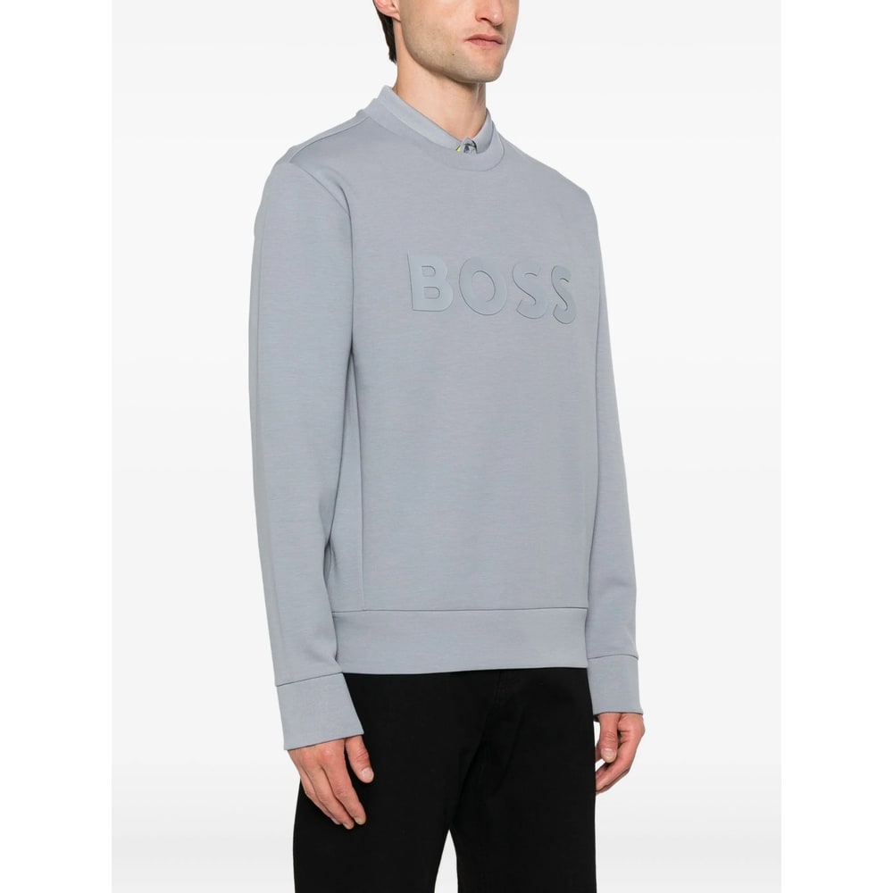 Hugo Boss Boss Sweatshirt With Logo In Gray