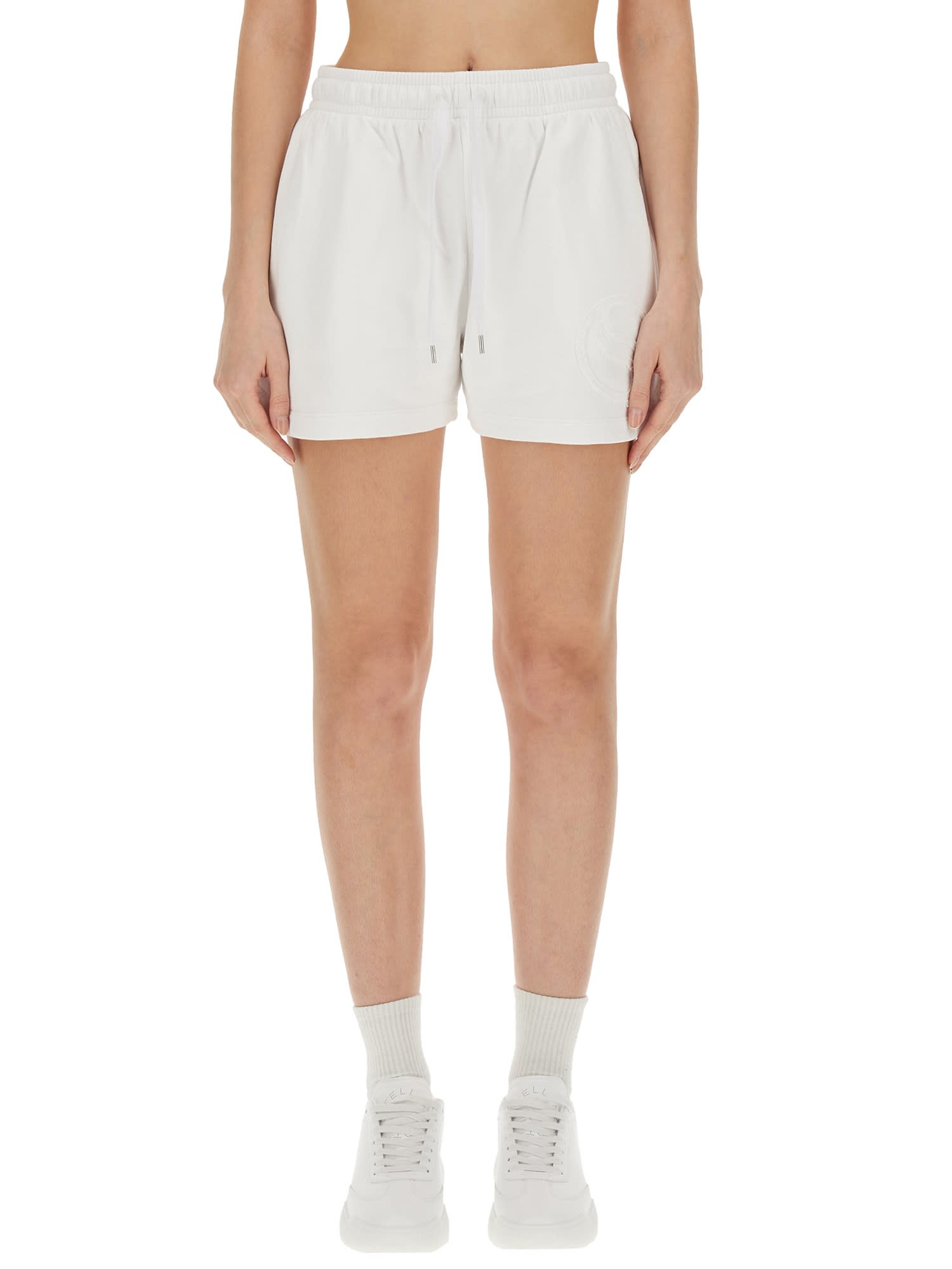 Stella McCartney lace-up cotton shorts - Neutrals