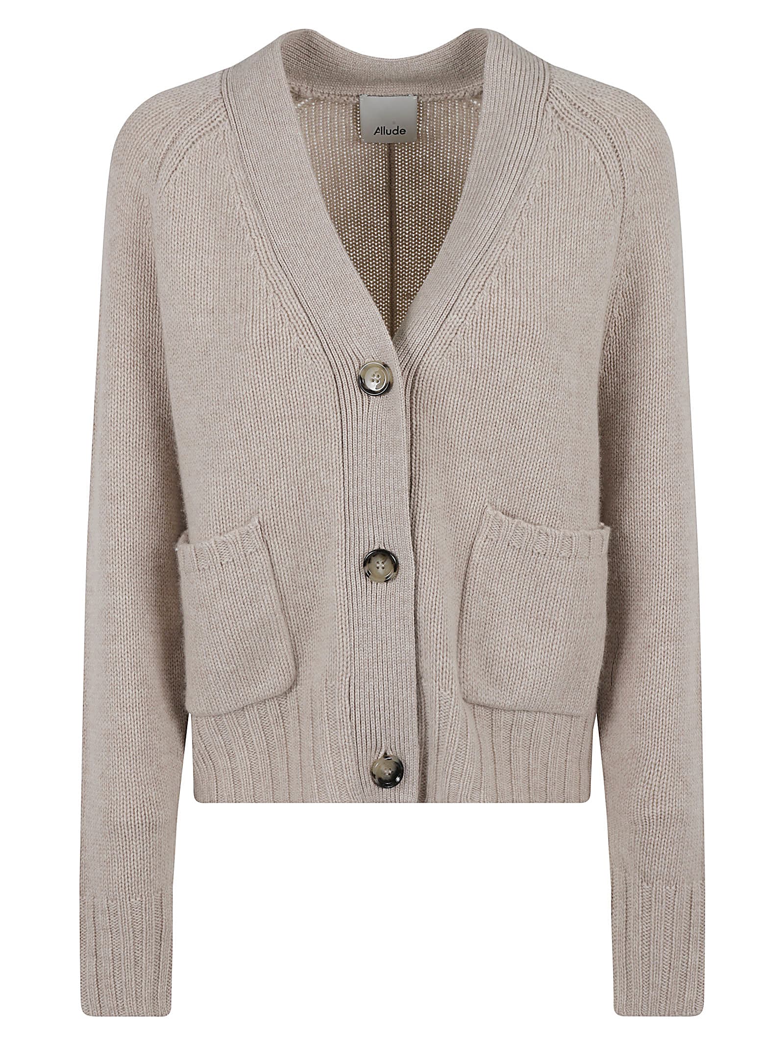 Shop Allude Three-button Cardigan In Marble Mel