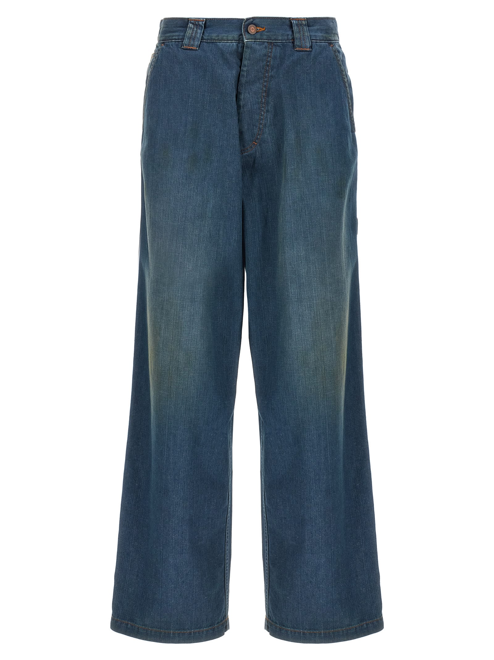 Shop Maison Margiela Americana Wash Jeans In Blu