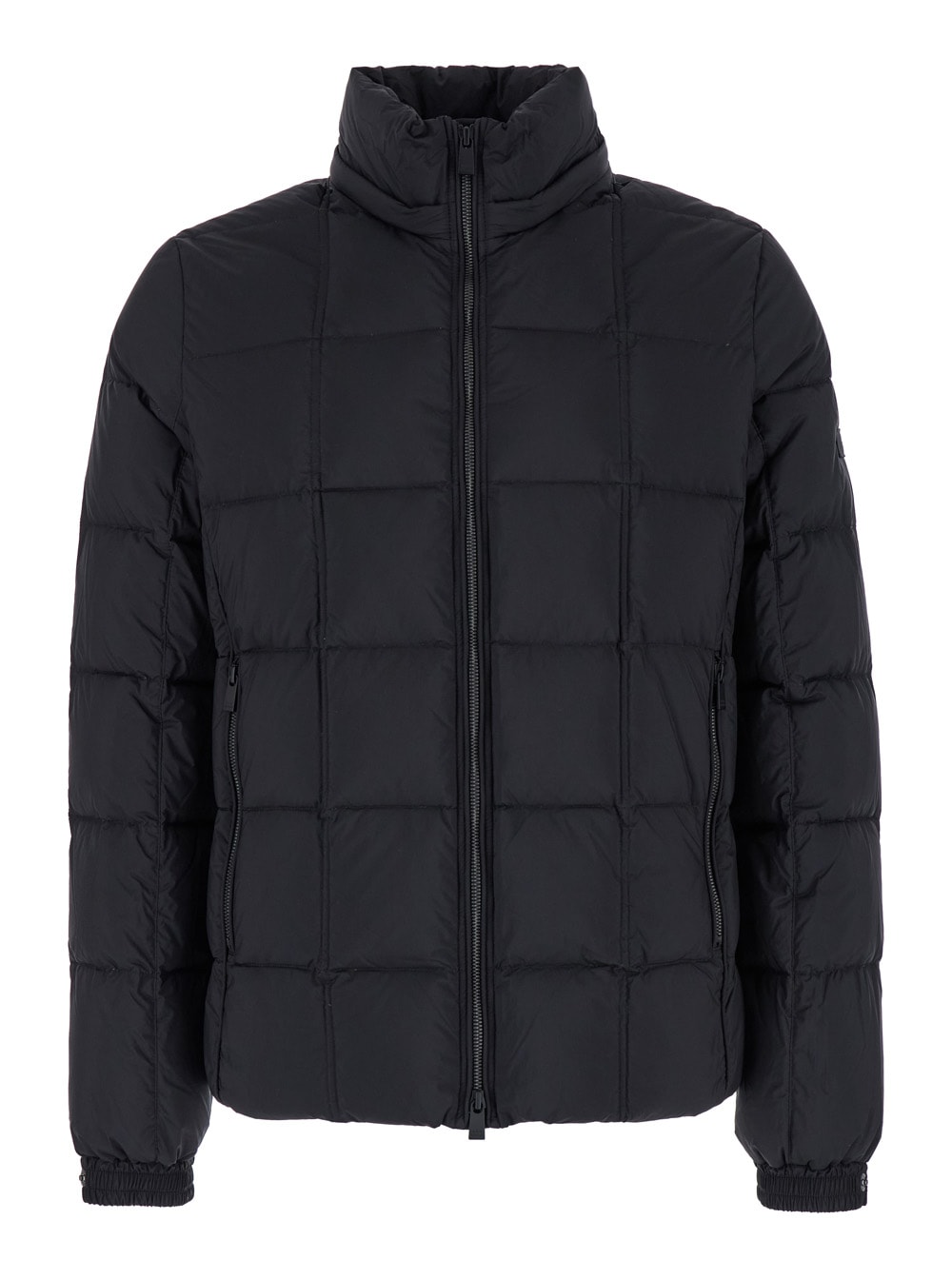 Shop Tatras Gesso Black Quilted Down Jacket With Detachable Hood In Nylon Man