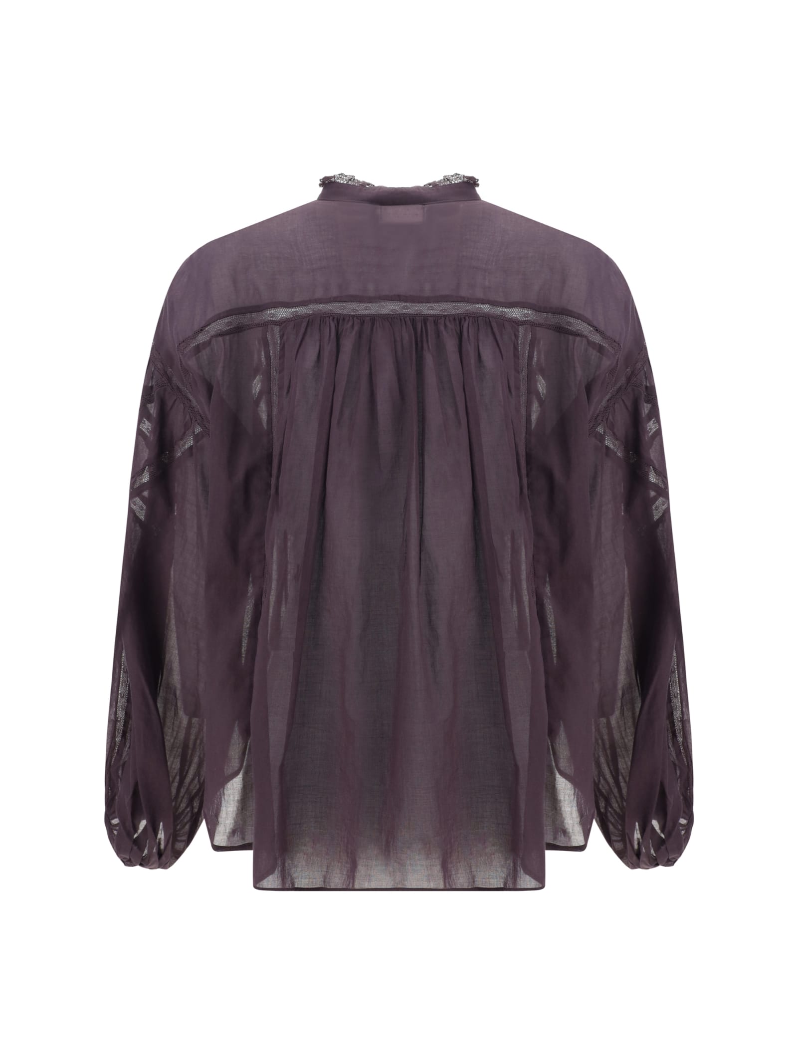 Shop Marant Etoile Gelma Top In Viola