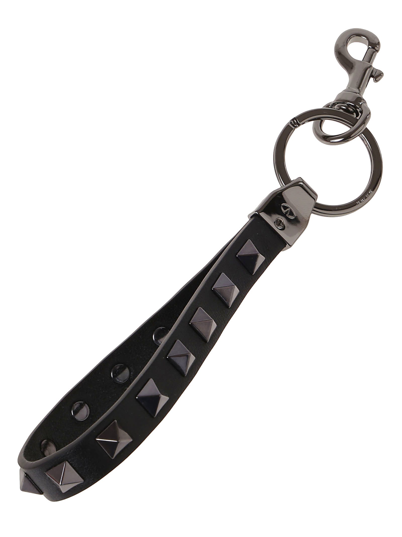 Shop Valentino Key Ring Rockstud In No Nero