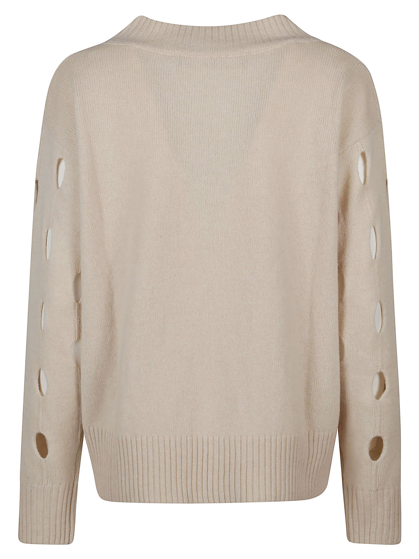 Shop Federica Tosi V Neck Sweater In Panna