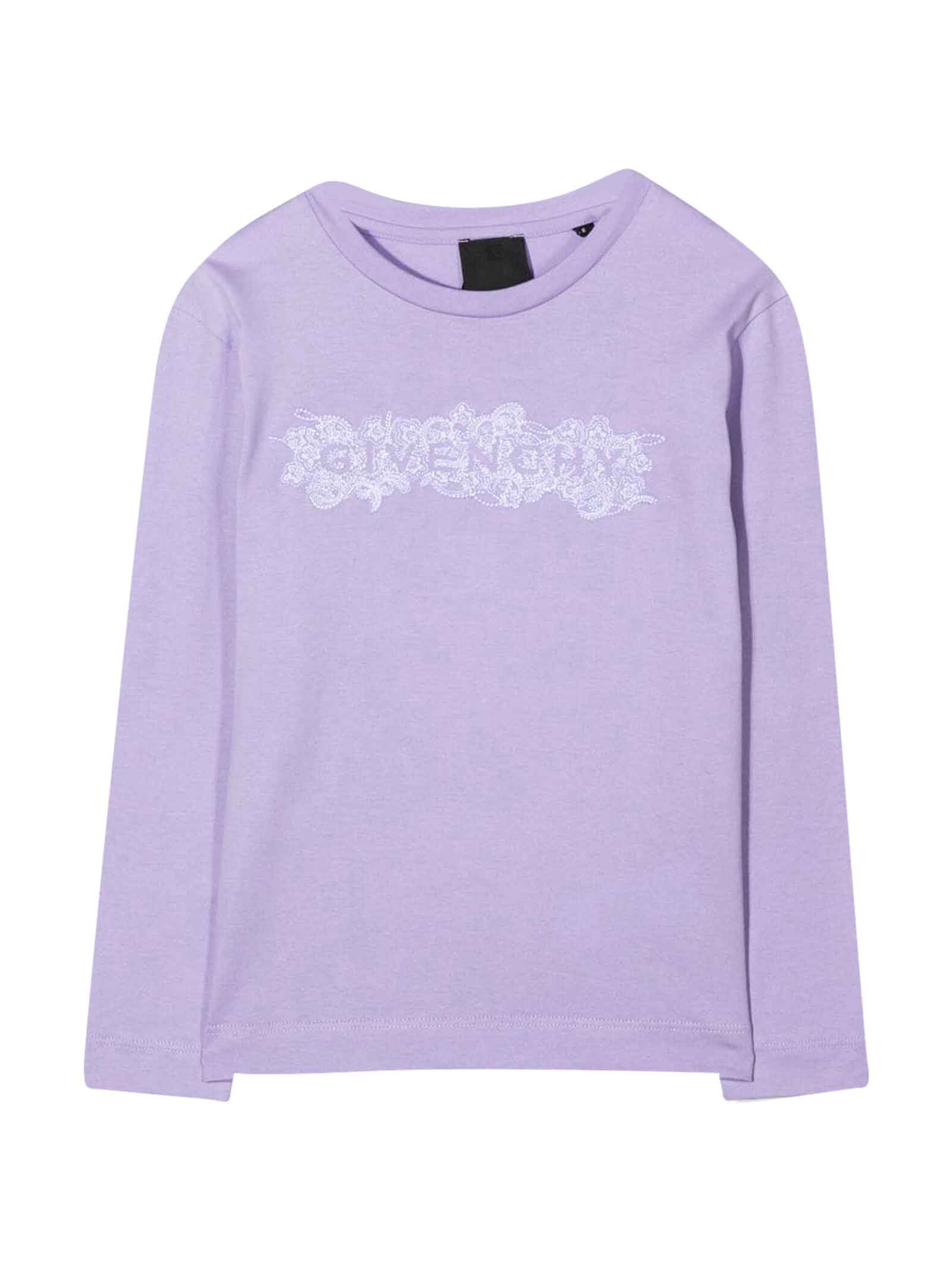 Givenchy Girl T-shirt With Embroidery
