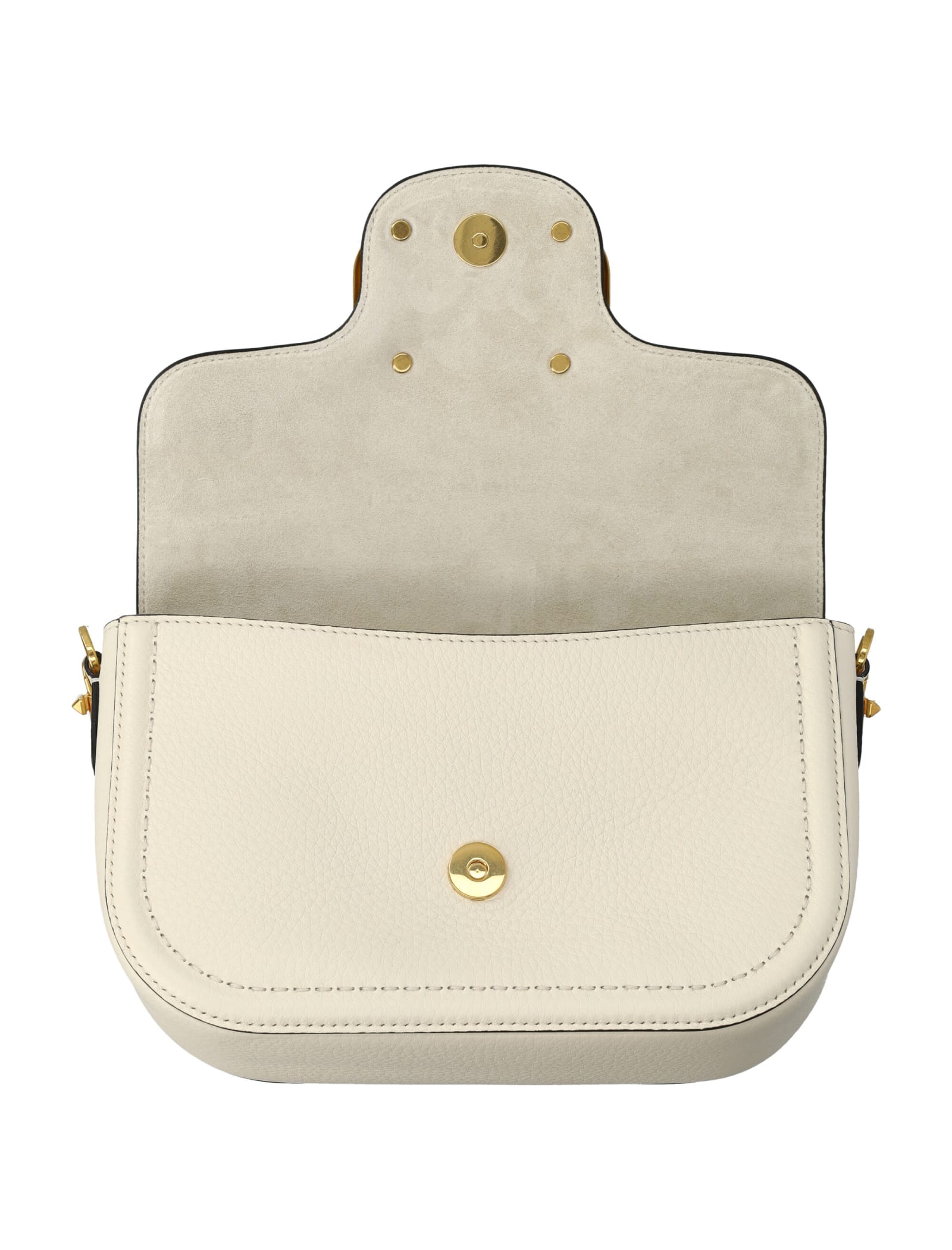 Shop Valentino Locò Shoulder Bag In Ivory