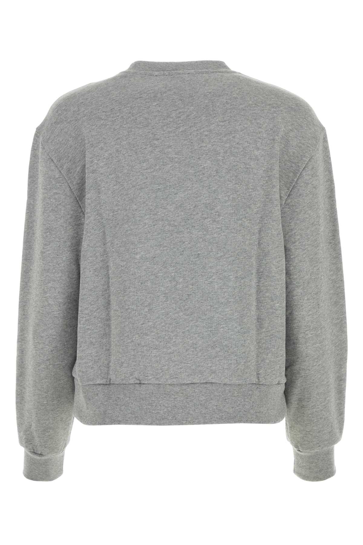 Apc Grey Cotton Elisa Sweatshirt In Grisclairchine