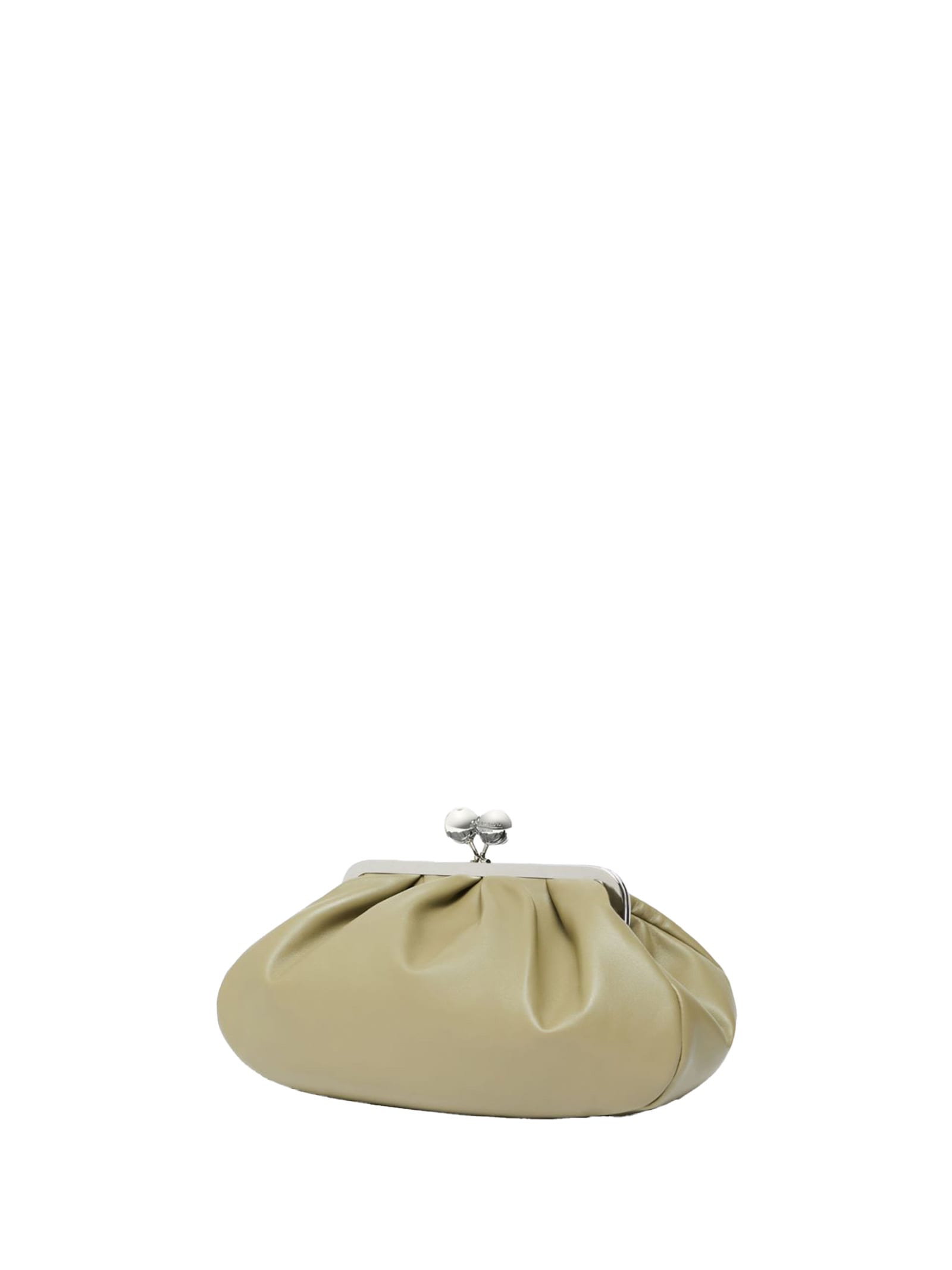 Weekend Max Mara Medium Sheepskin Pasticcino Bag In Green