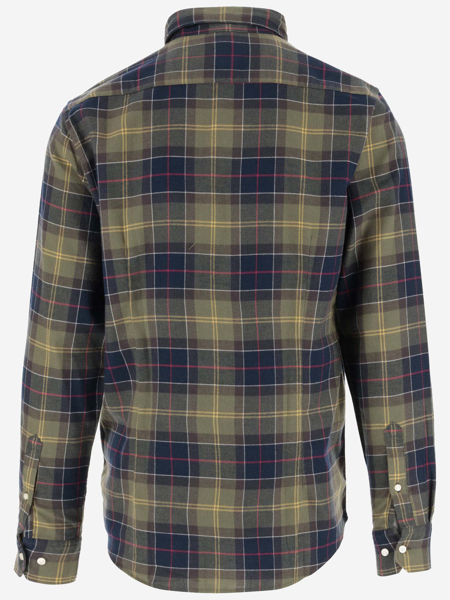 Shop Barbour Cotton Shirt With Check Pattern