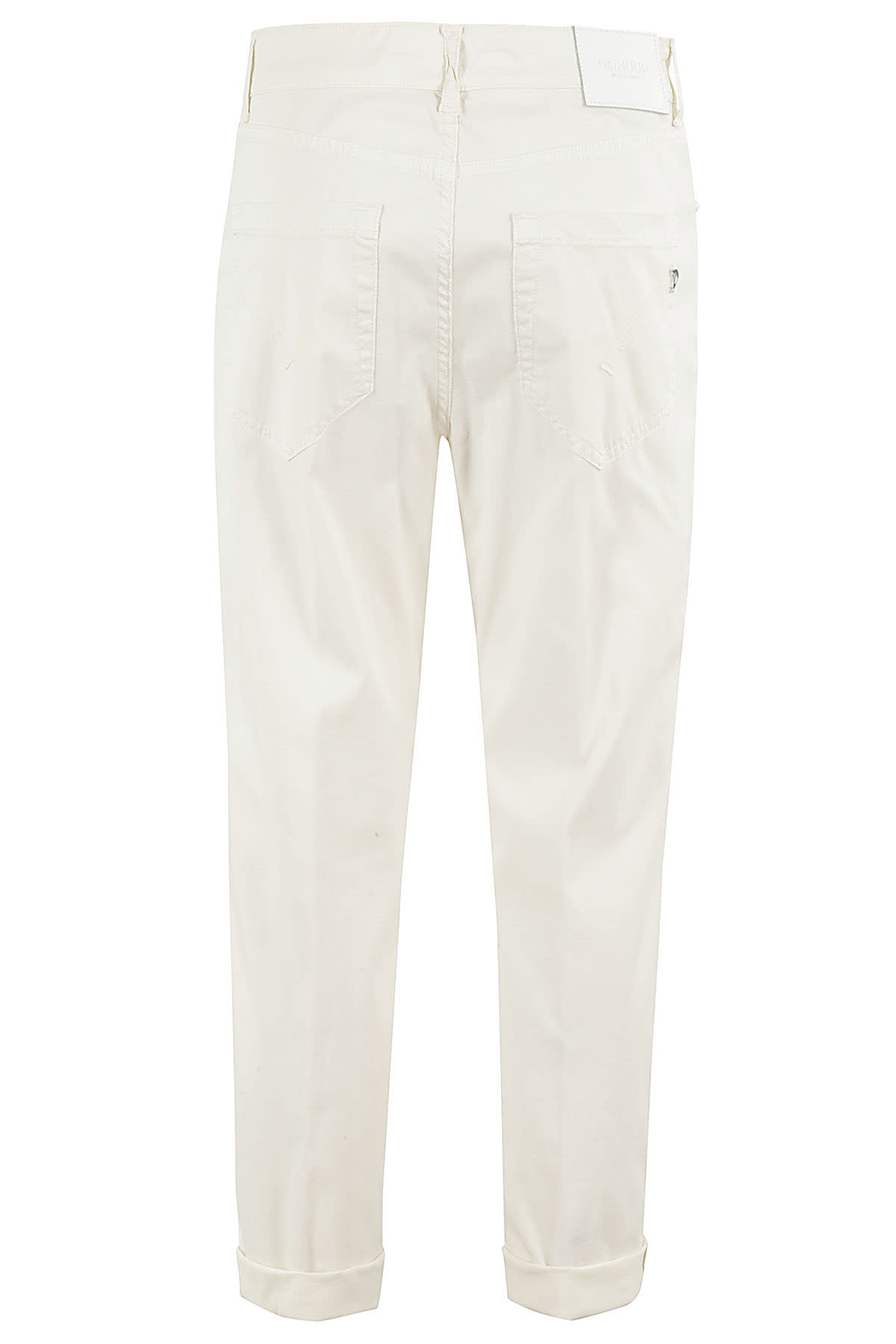 Dondup Buttoned Cropped Jeans In Burro