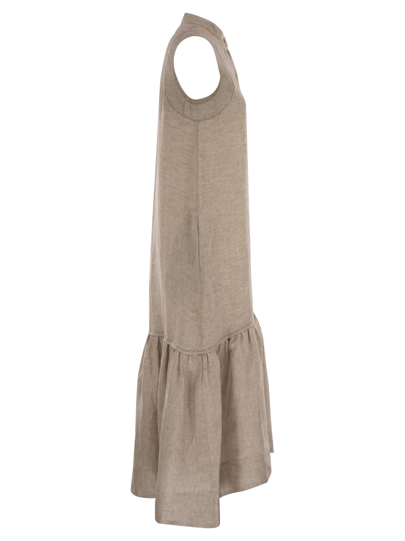 Shop Peserico Linen Voile Long Dress