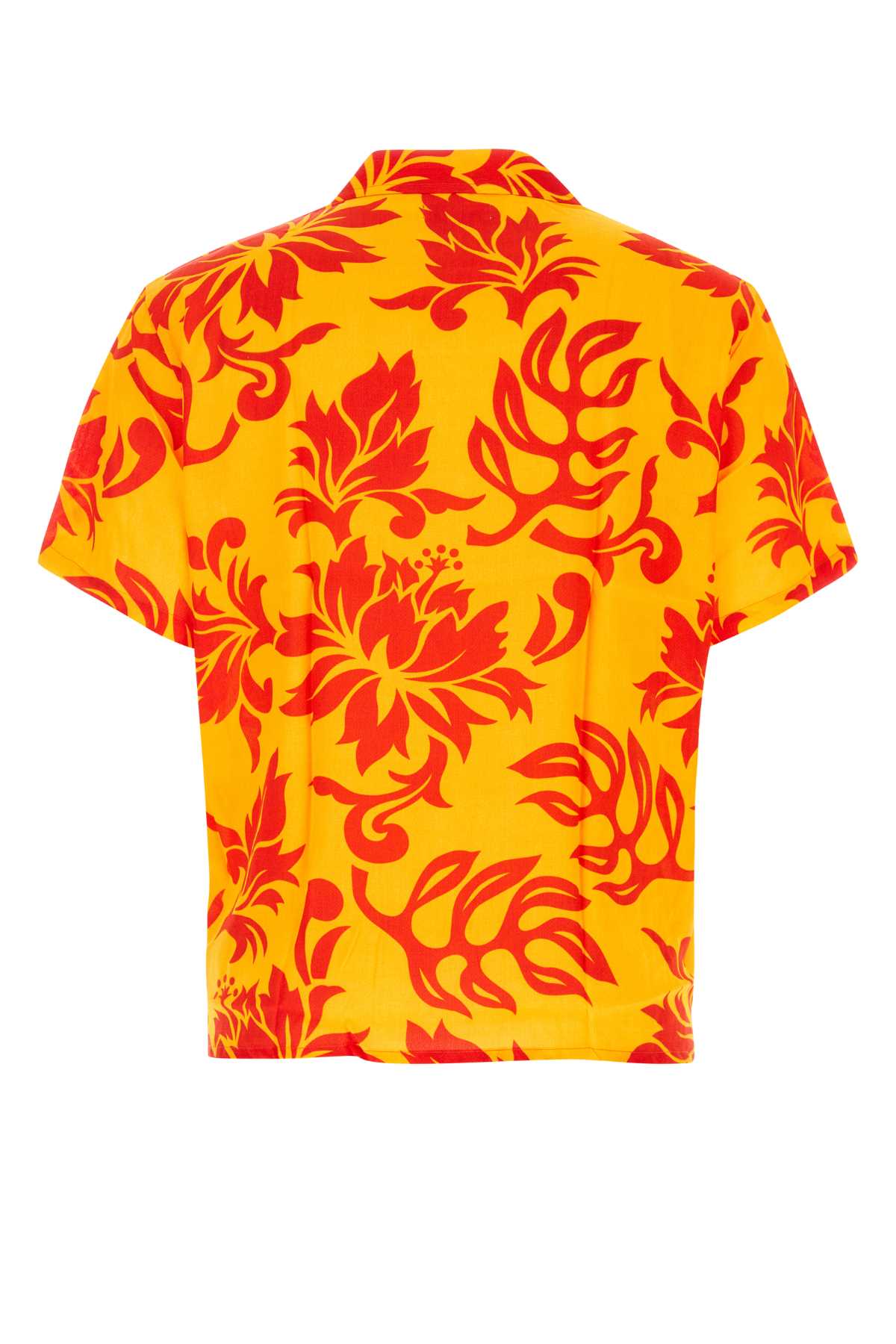 Shop Erl Printed Viscose Shirt In Ertropiflow