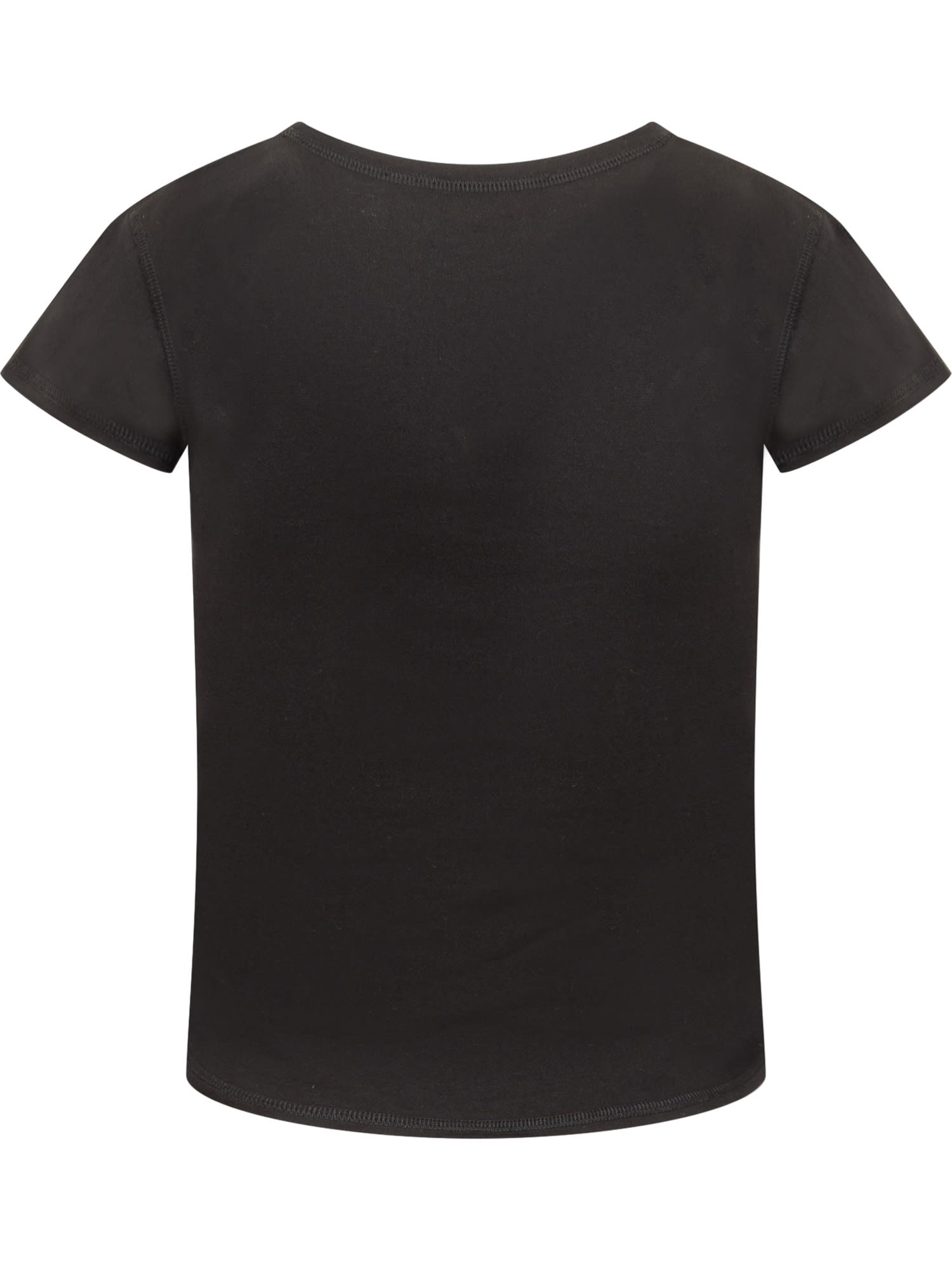 Shop Stella Mccartney T-shirt With Wings Print In Nero