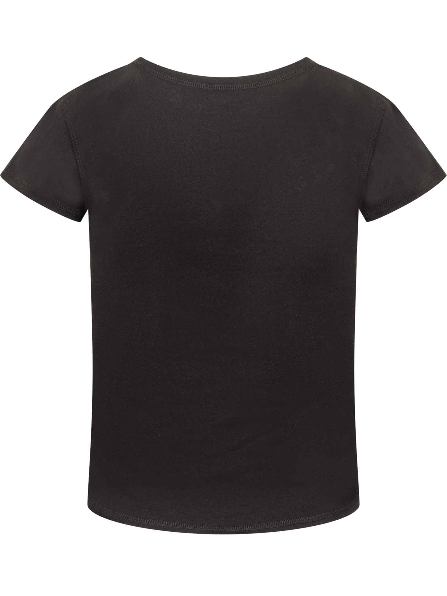 Shop Stella Mccartney T-shirt With Wings Print In Black