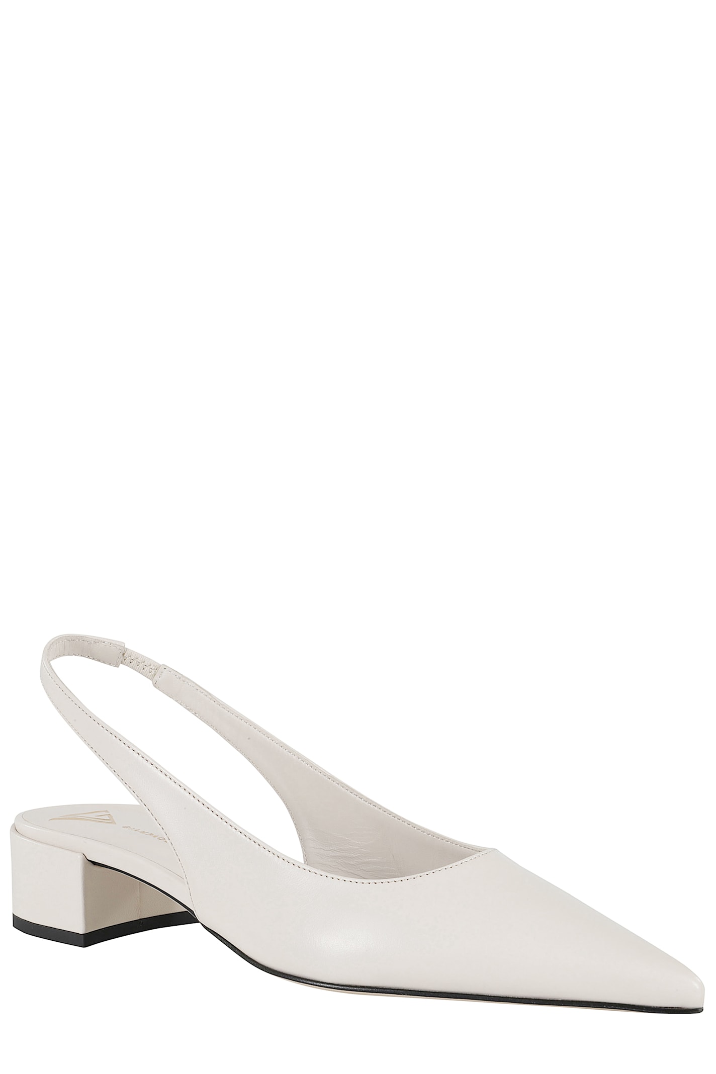 Giampaolo Viozzi Pointed Toe Slingback Shoes In Burro