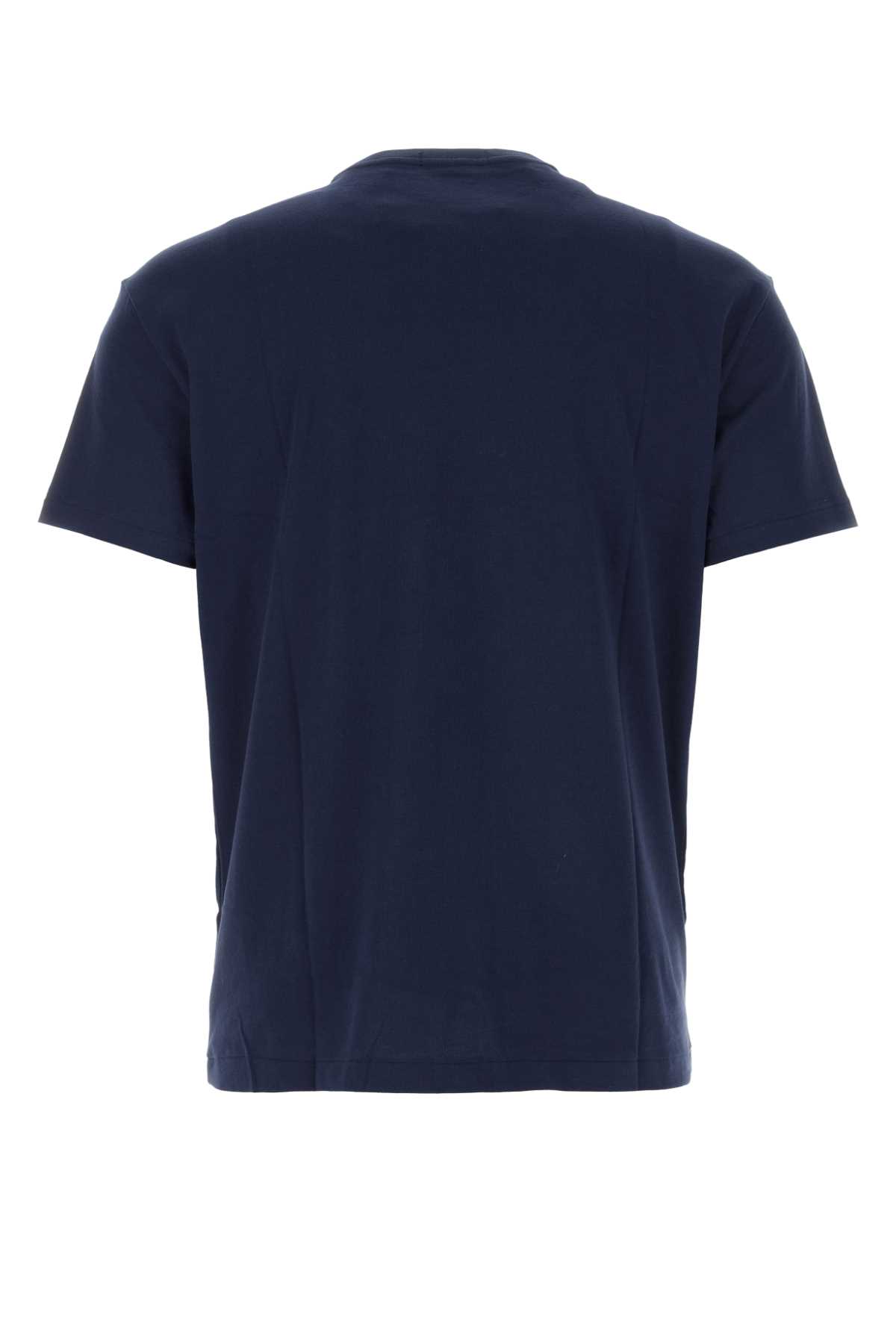 Polo Ralph Lauren Navy Blue Cotton T-shirt In Spring Navy Heather