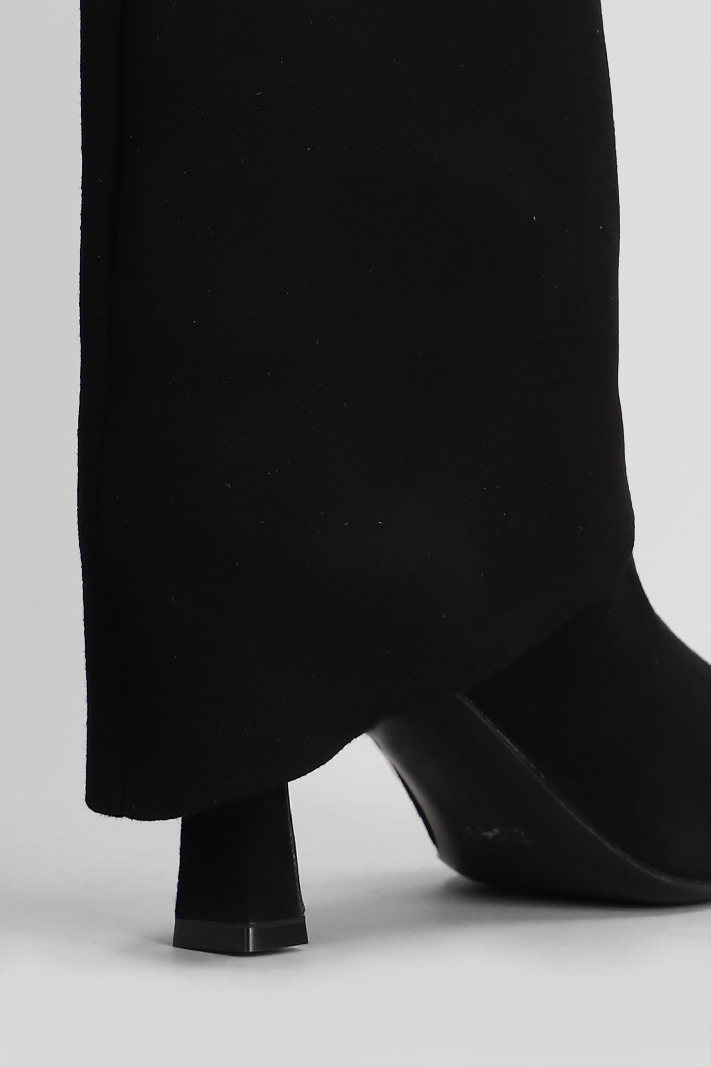 JULIE DEE HIGH HEELS BOOTS IN BLACK SUEDE 