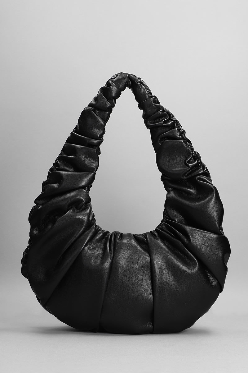 Anja Hand Bag In Black Synthetic Leather
