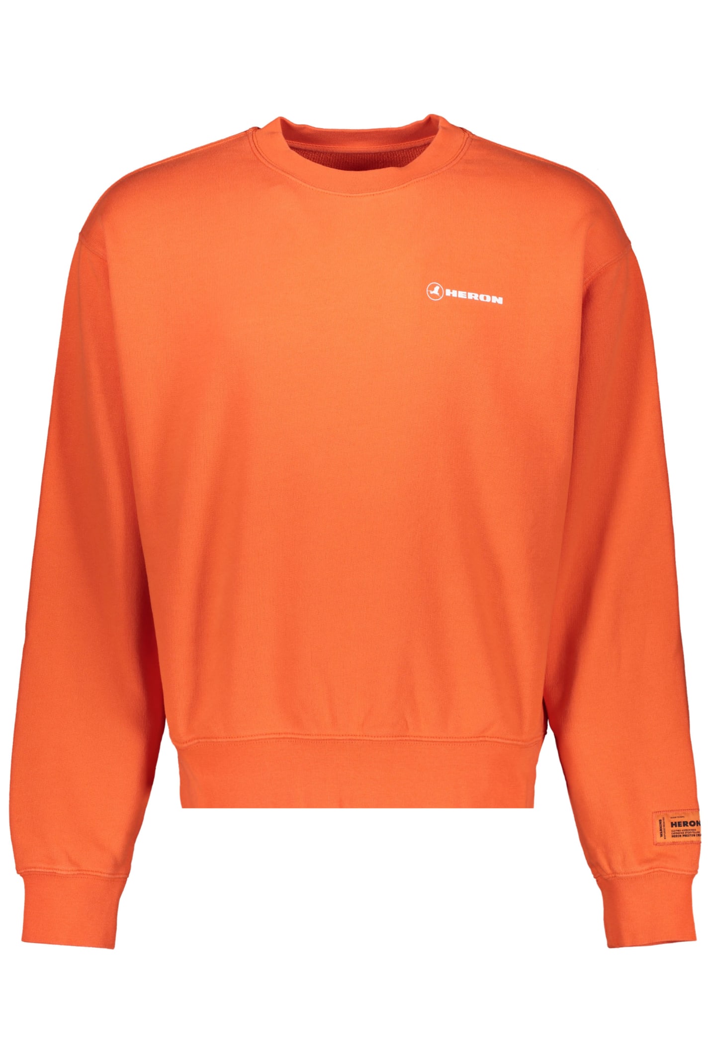 Heron Preston Print Sweatshirt In Orange