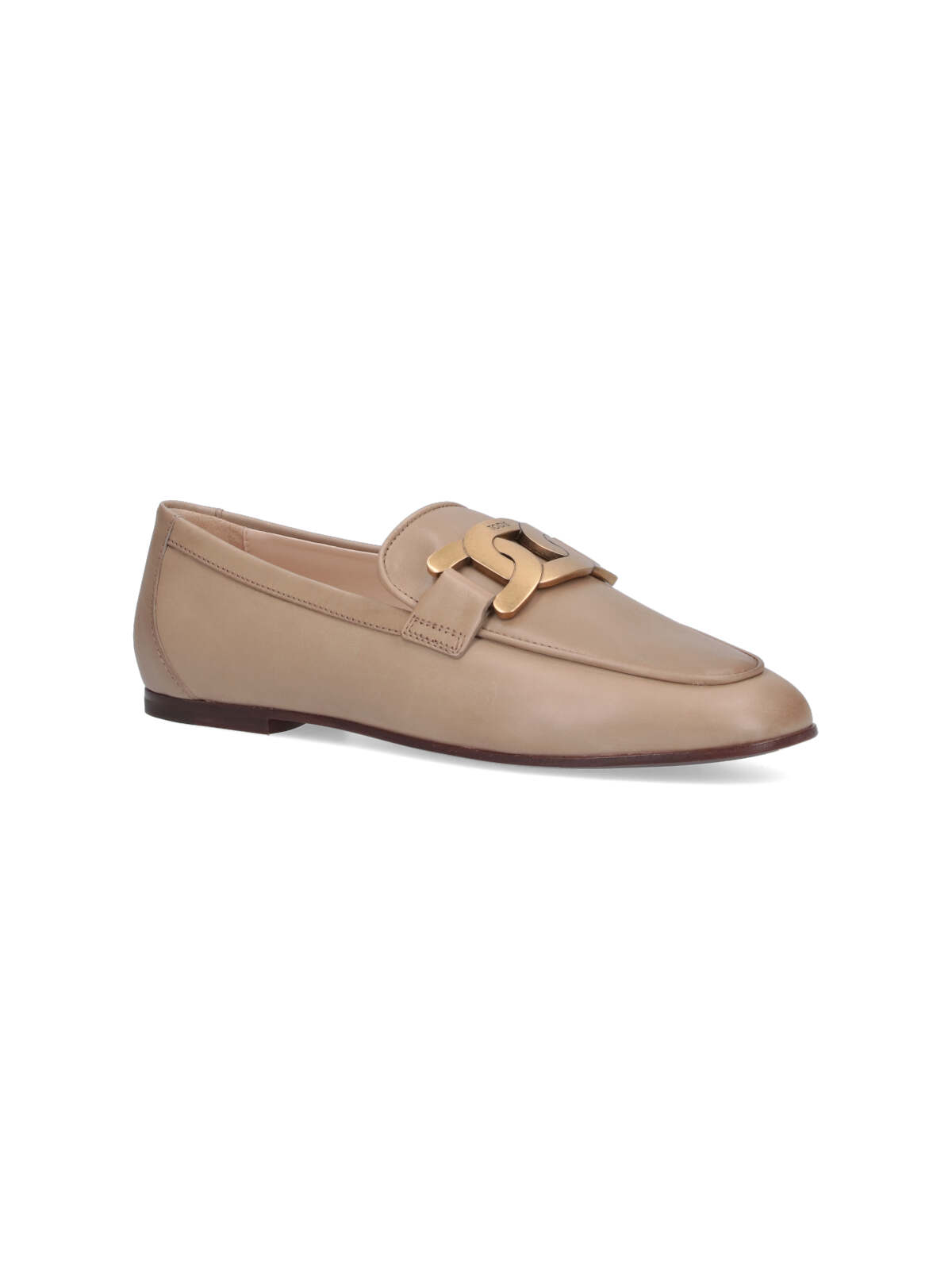 Shop Tod's Kate Loafers In Beige