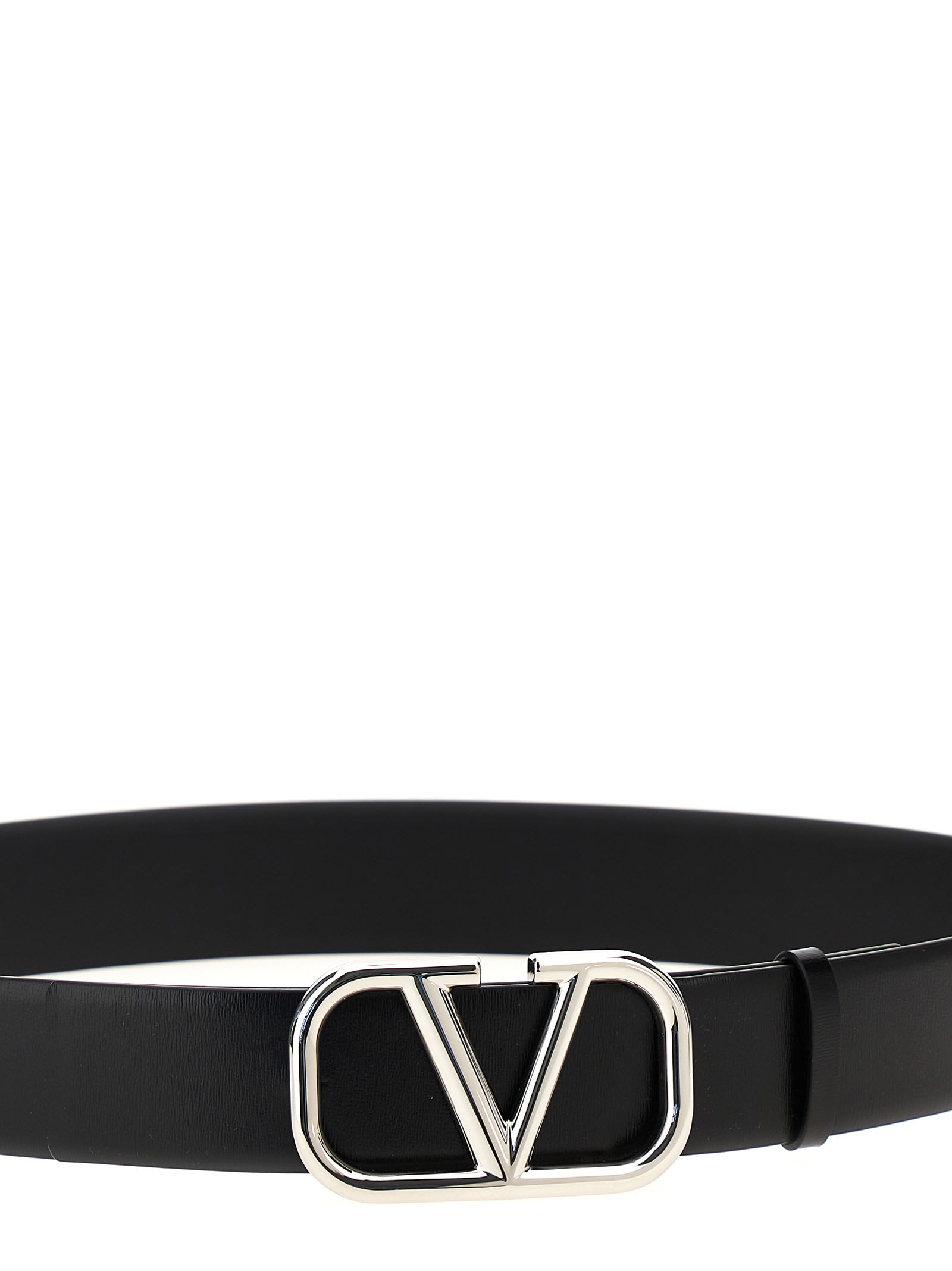 Shop Valentino Garavani Vlogo Signature Belt In Black