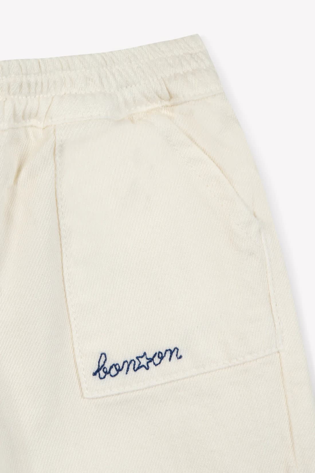Shop Bonton Pantaloni Con Stampa In Crema