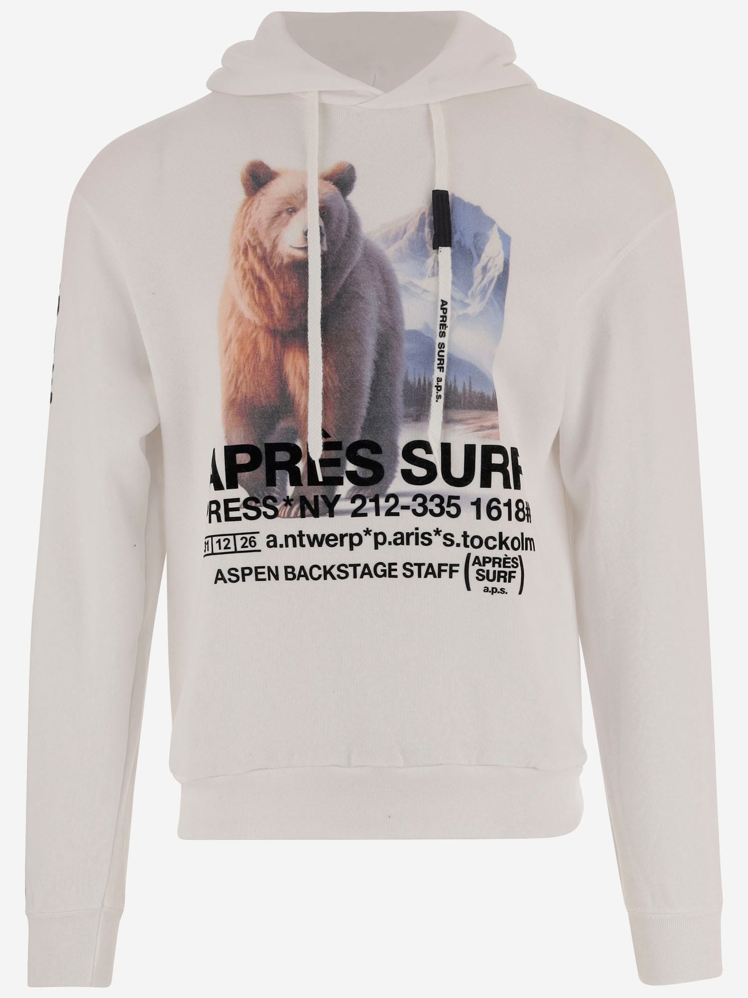 Après Surf Cotton Blend Sweatshirt With Graphic Print In White
