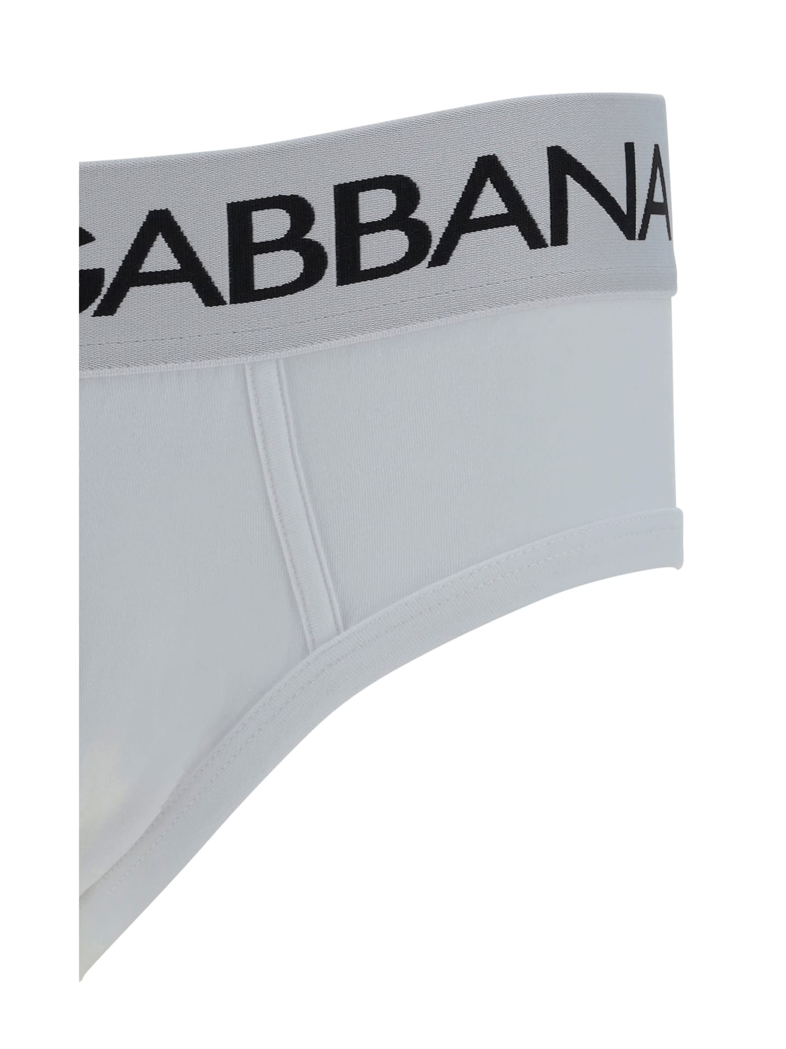 Shop Dolce & Gabbana Underwear Briefs In Bianco Ottico