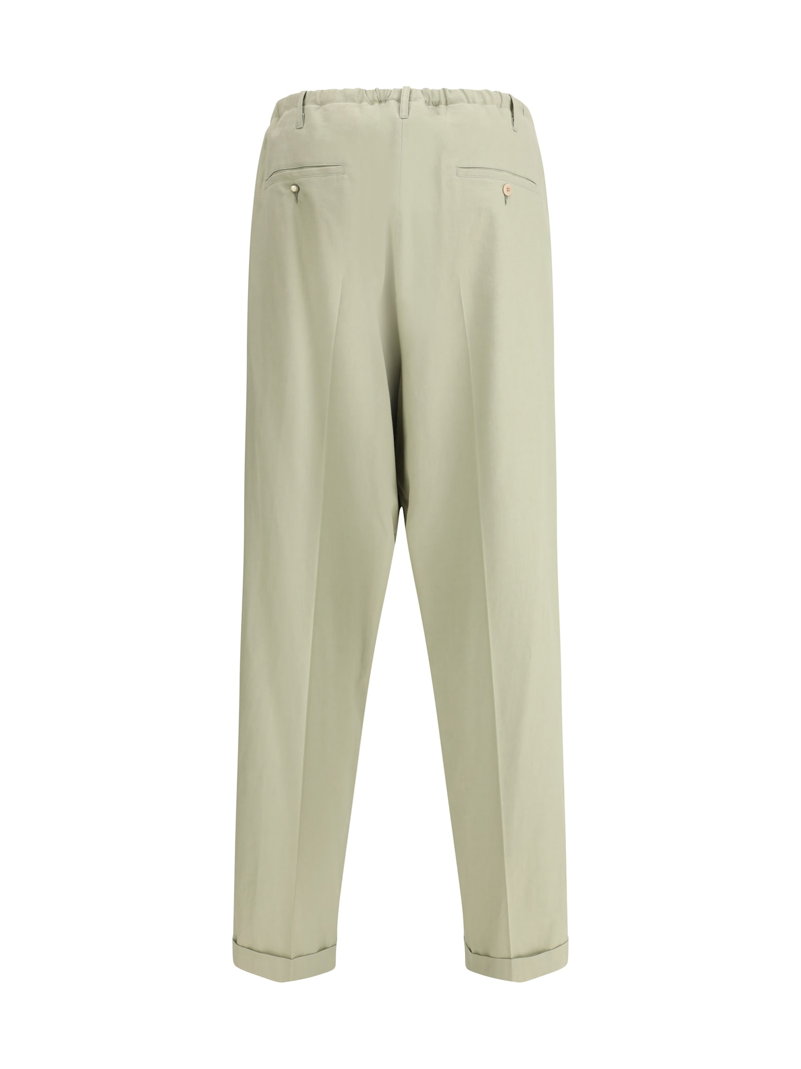 Magliano Cotton People Pants In Beige