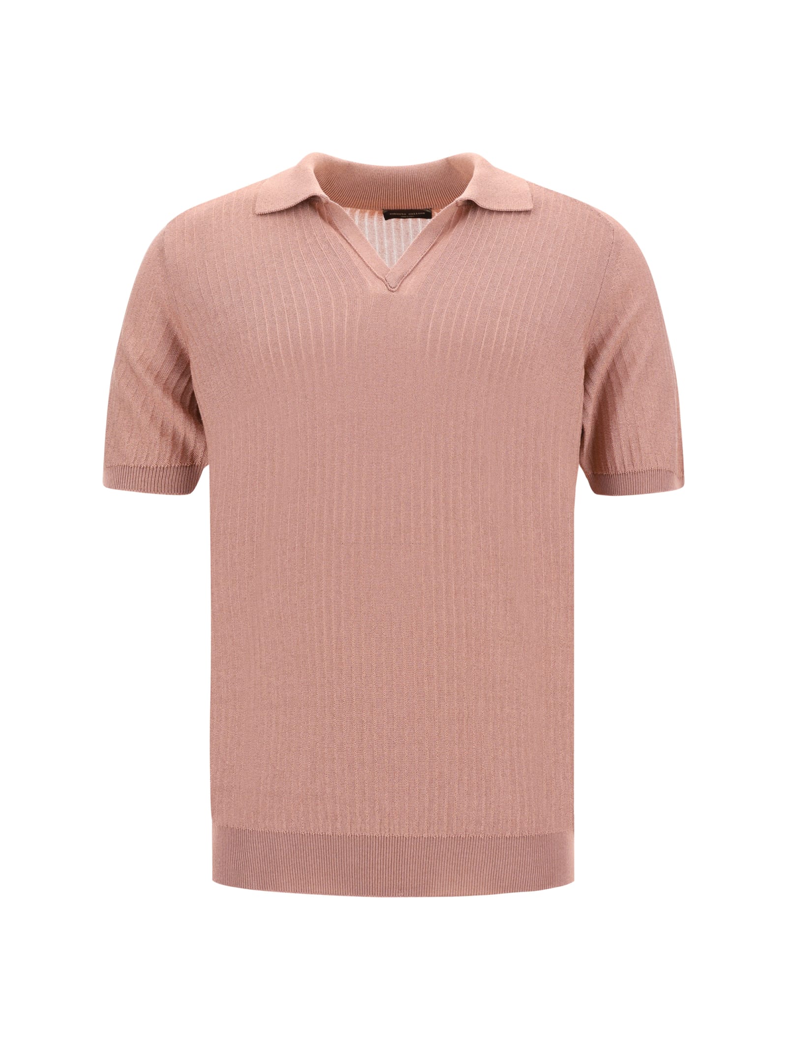 Shop Roberto Collina Polo Shirt In Rosa