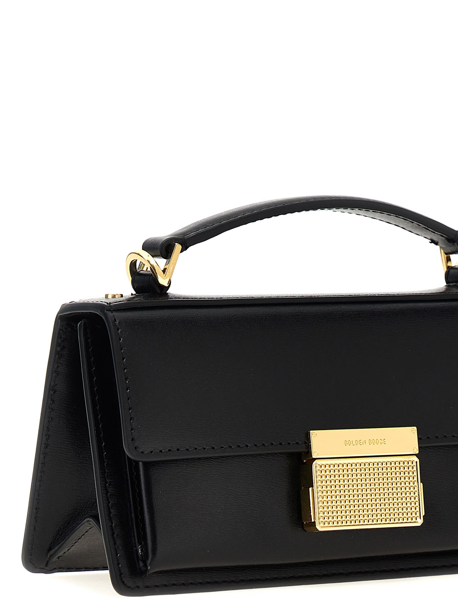 Shop Golden Goose Venezia Small Handbag In Black