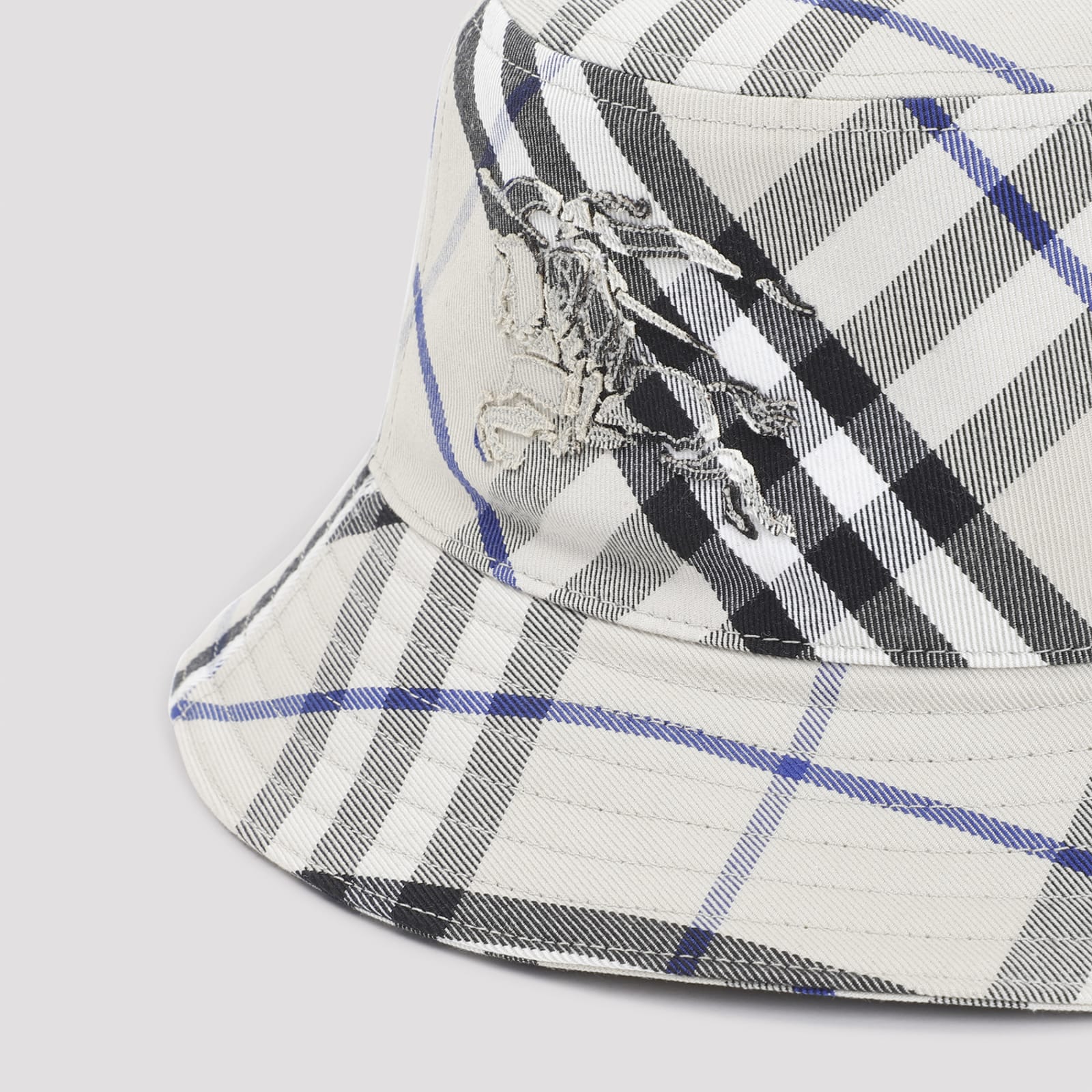 Shop Burberry Recycled Polyester Bucket Hat In Lichen