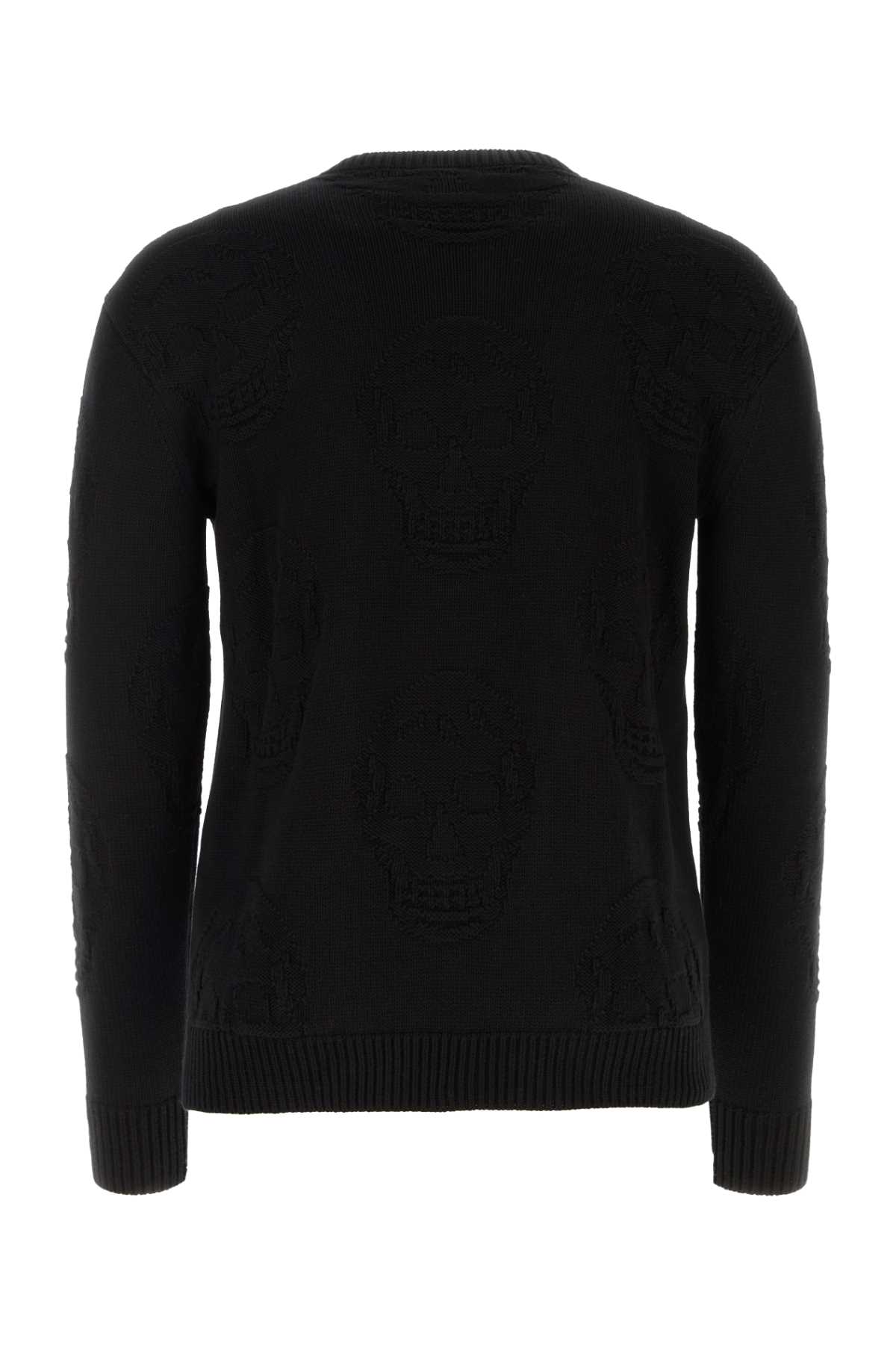 Alexander Mcqueen Black Cotton Sweater