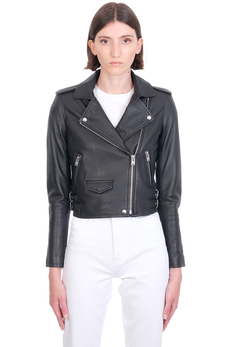 IRO Ashville Leather Jacket In Black Leather | Coshio Online Shop