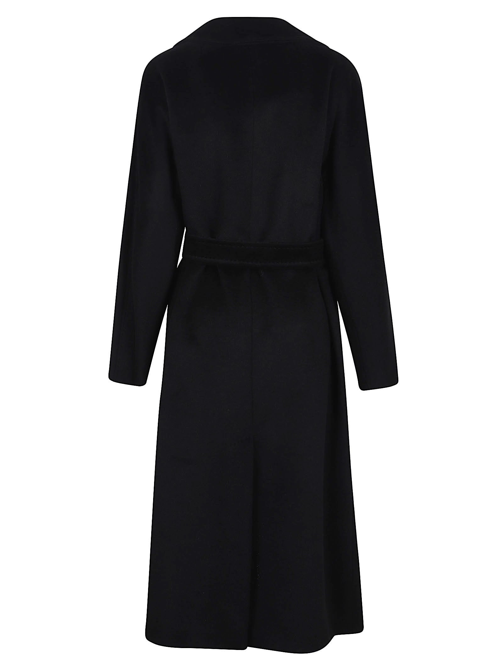 Weekend Max Mara Cappotto Lungo In Lana E Alpaca Nero In Black
