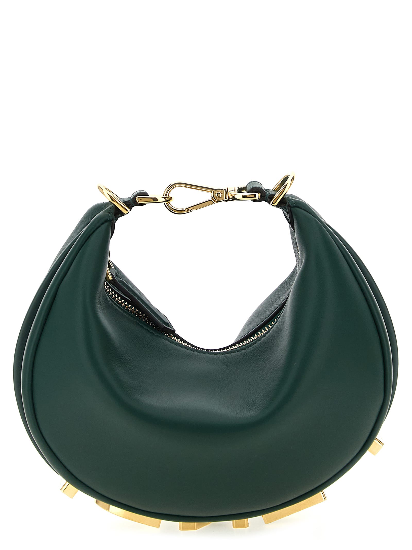 Fendi Graphy Mini Handbag In Green