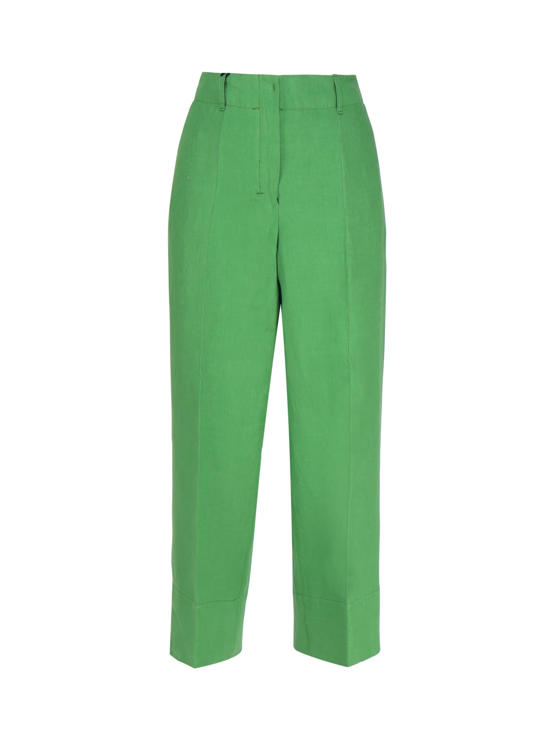 'S MAX MARA WASHED LINEN TROUSERS