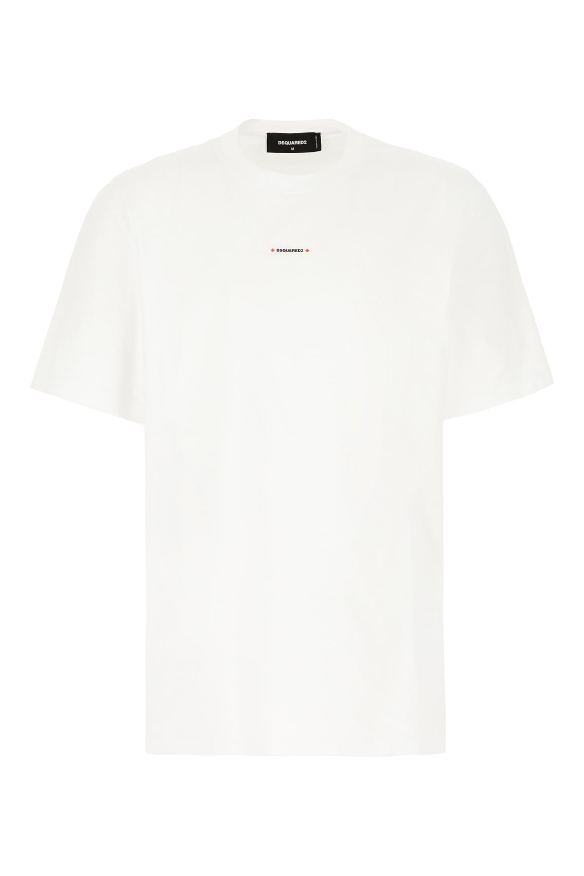 Shop Dsquared2 White Cotton T-shirt In Bianco