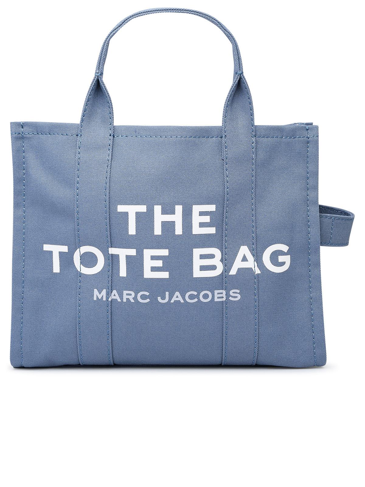 Marc Jacobs Small Cotton Tote Bag In Blue
