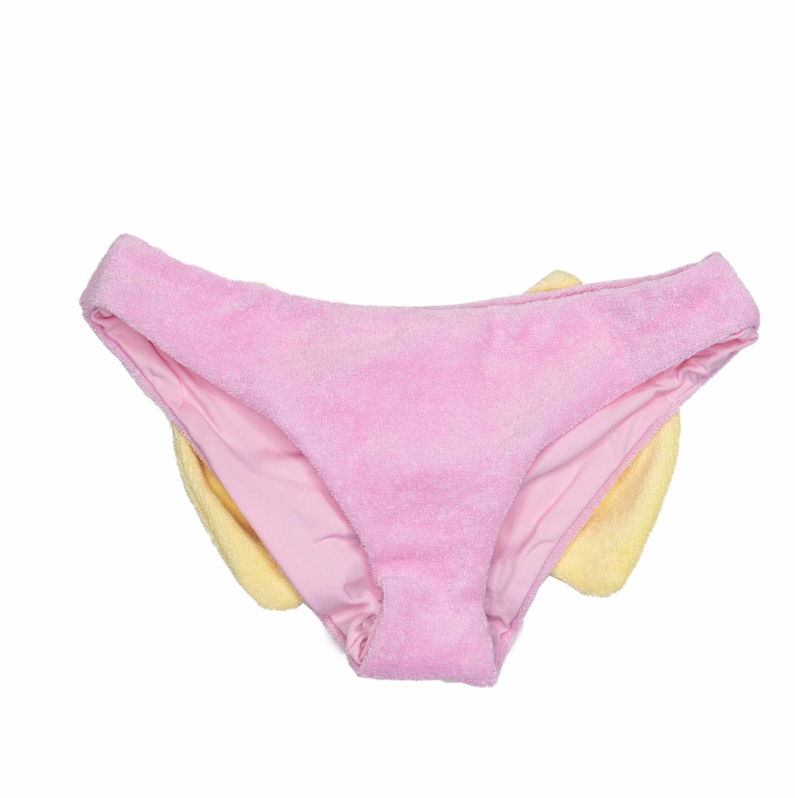 MC2 Saint Barth Girls Swim Sponge Pink Bottom With Yellow Bow