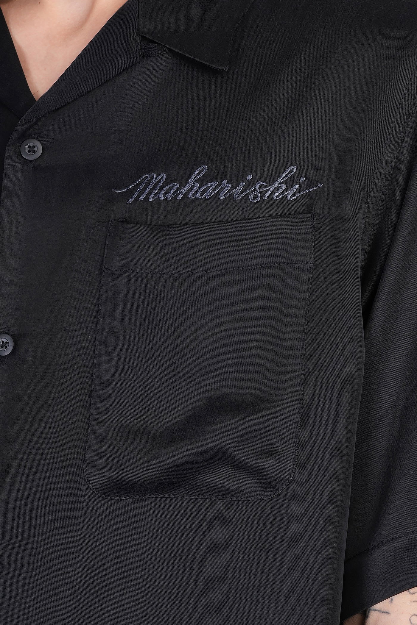Maharishi Camicia Con Colletto A Campo Tiger Dragon