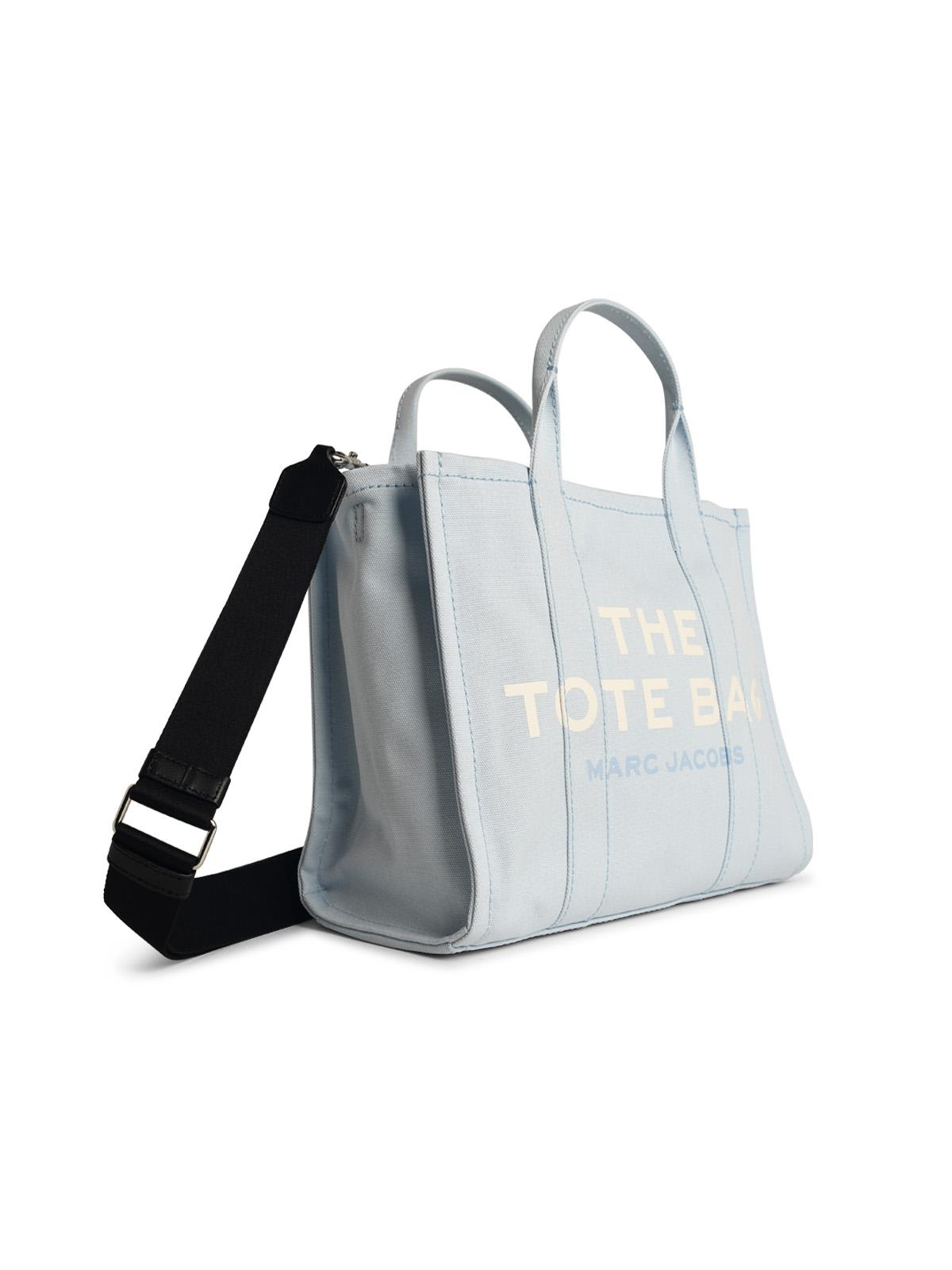 Shop Marc Jacobs Tote Medium Bag In Light Blue Canvas