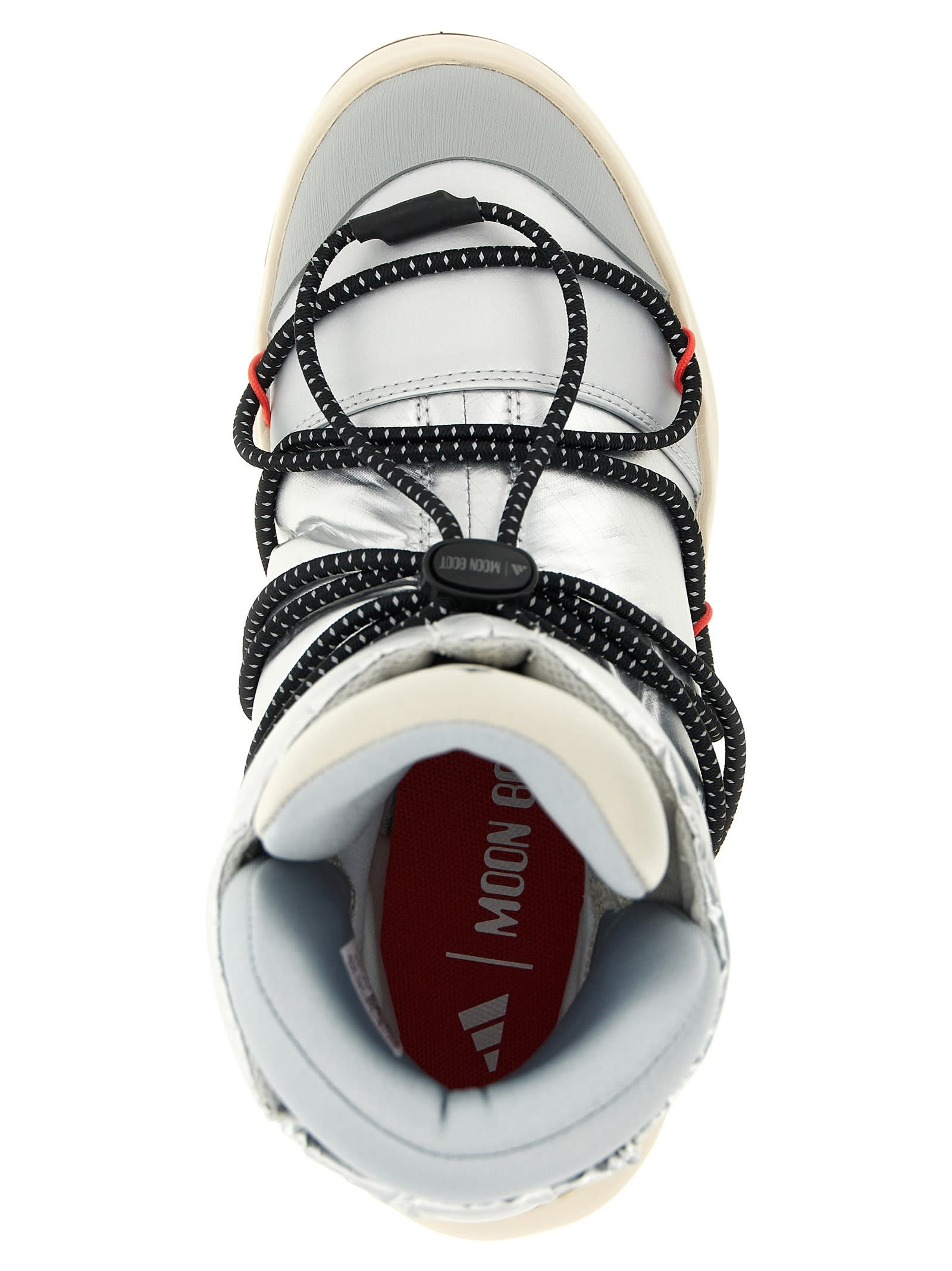 Adidas Originals Ace Adidas X Moonboot Ankle Boots In Silver