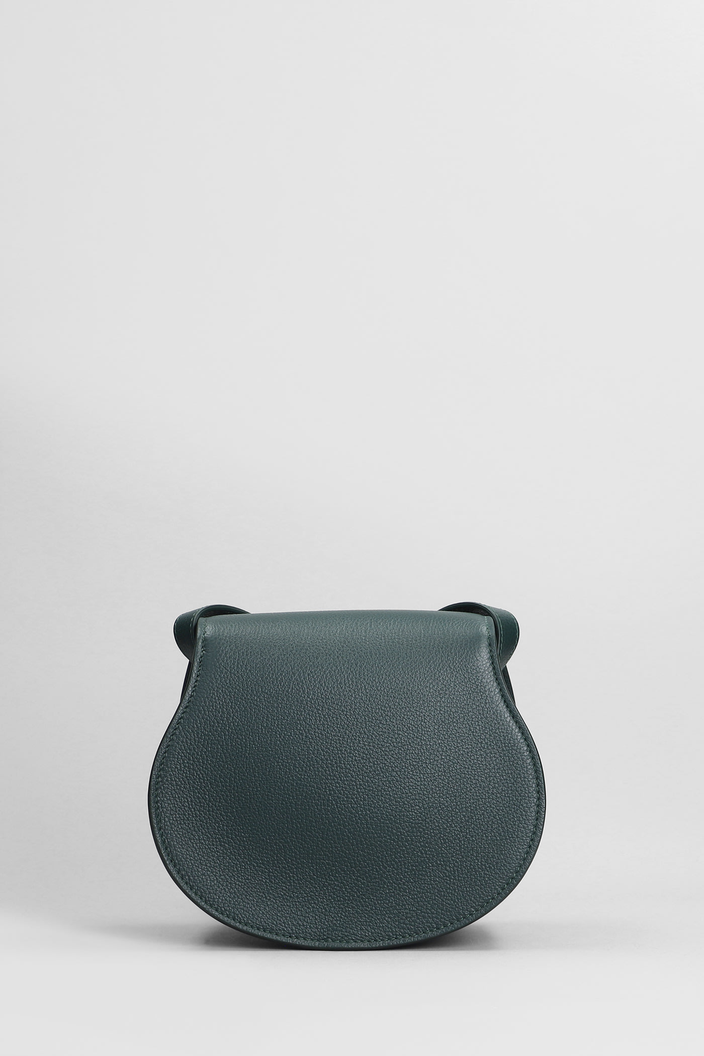 Shop Chloé Marcie Shoulder Bag In Green Leather