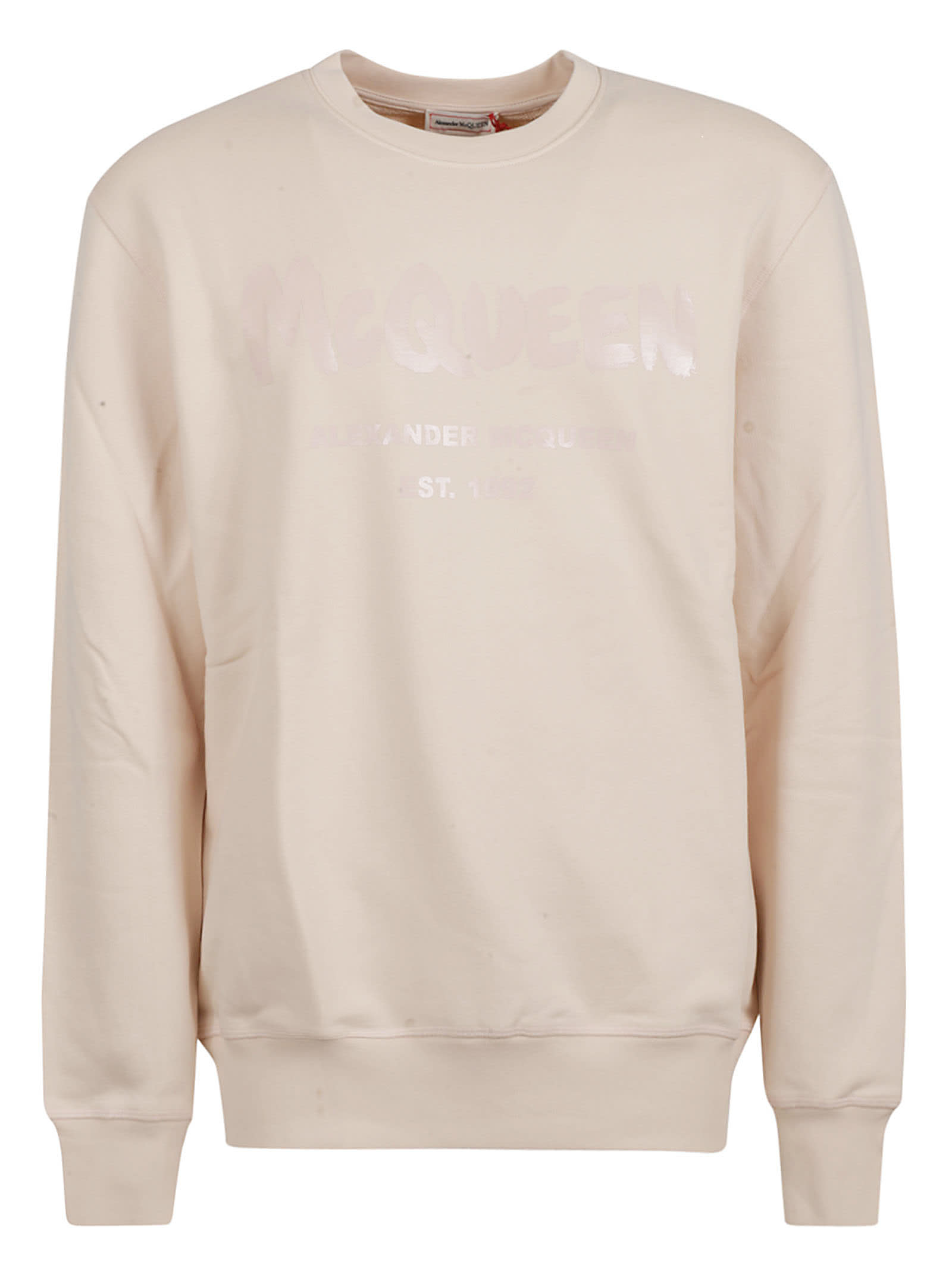 Alexander McQueen Logo Print Regular Sweatshirt