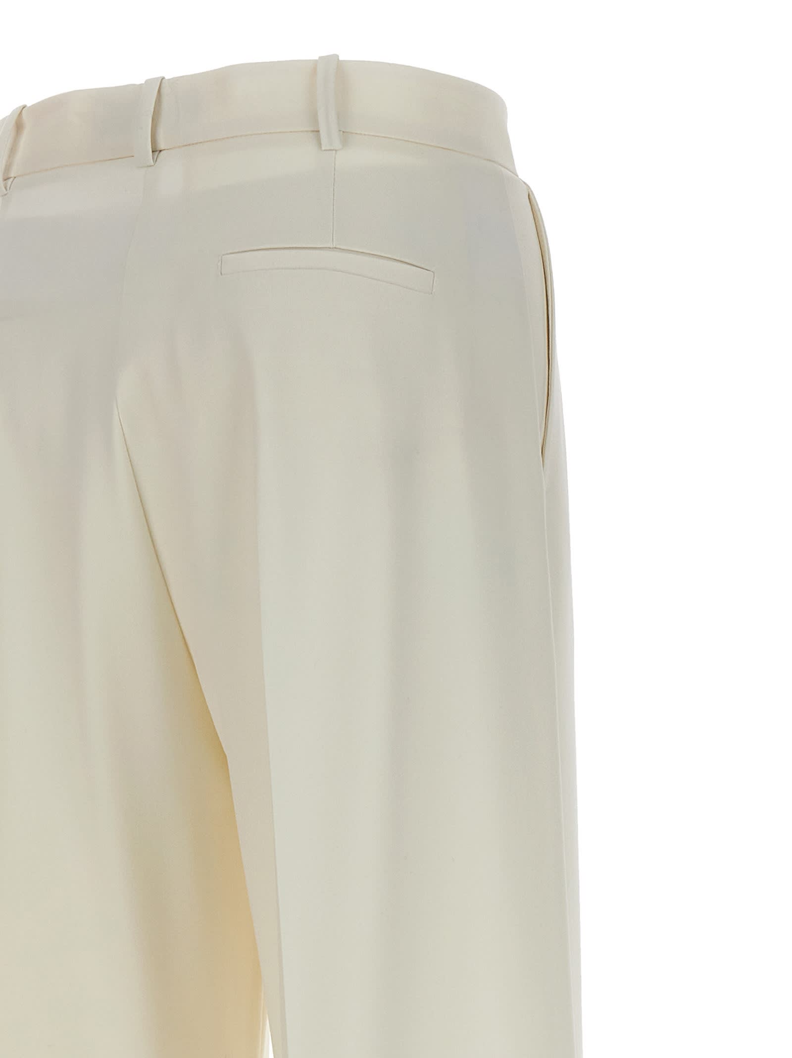 Shop Pinko Elastic Pants In White