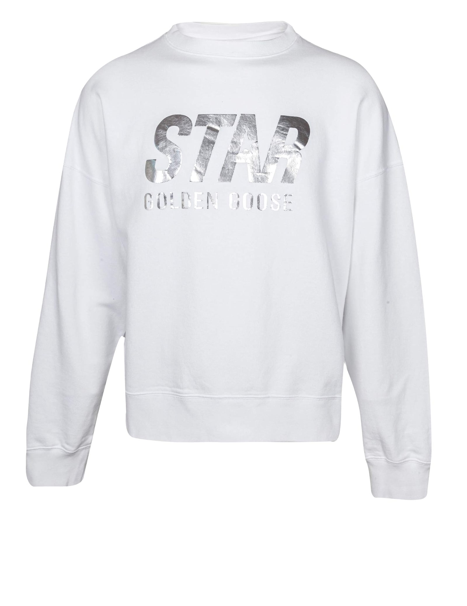 Cotton Crewneck Sweatshirt Color White