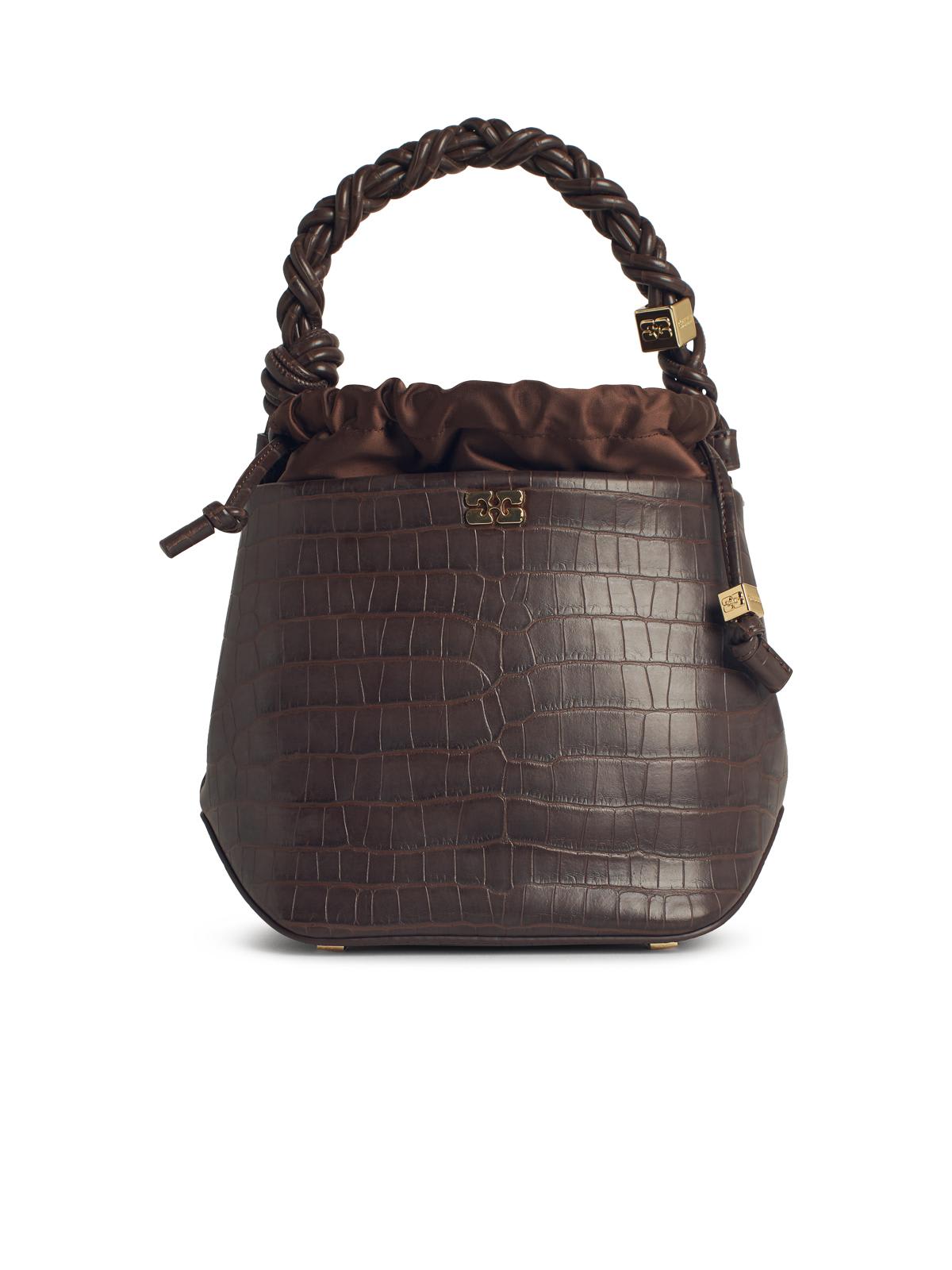 bou Bucket Bag In Brown Leather Blend